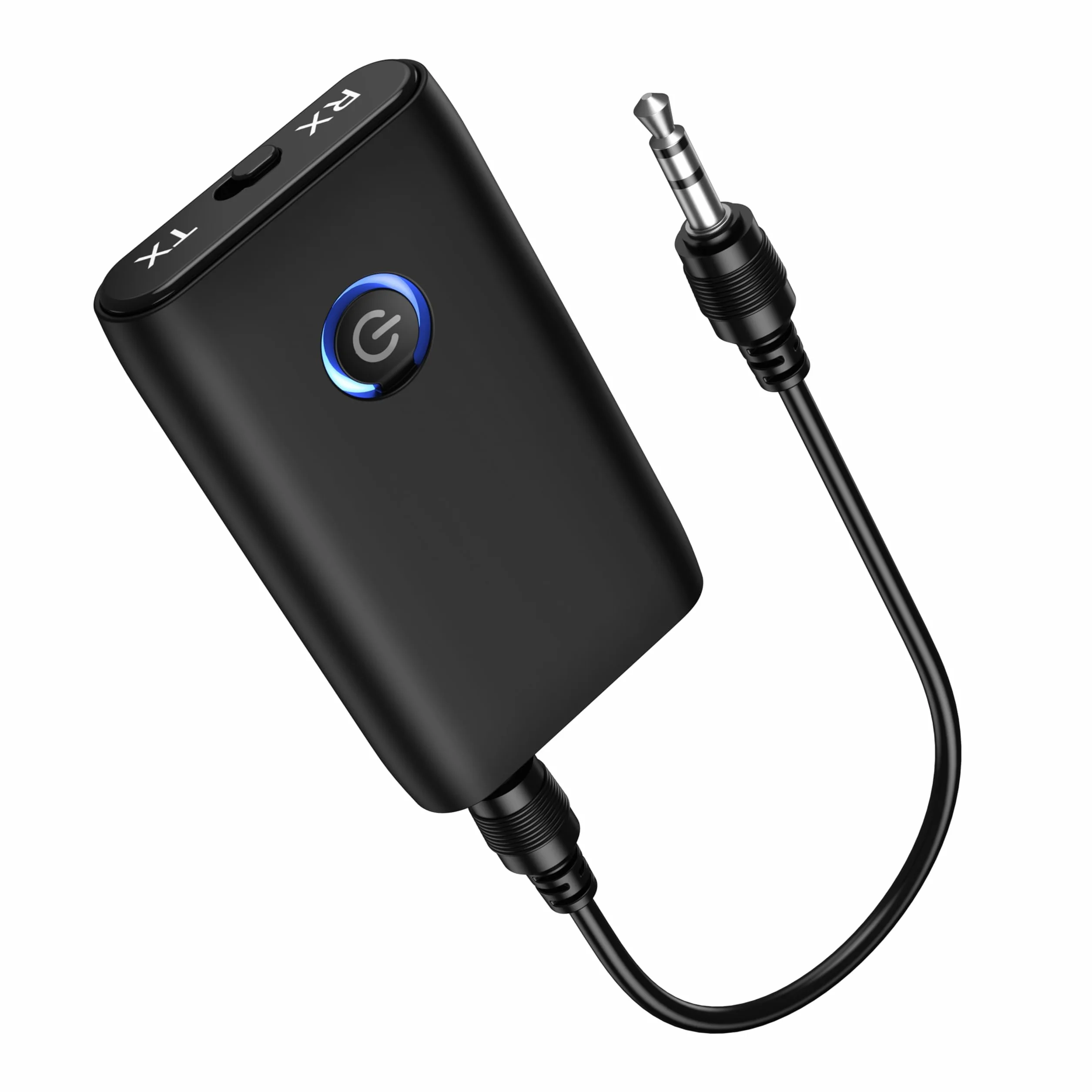 Bluetooth Adapter Audio, nadajnik Bluetooth 2 w 1, odbiornik nadajnika 5.3, gniazdo AUX 3,5 mm do słuchawek, głośników, samochodu, telewizora, ładowanie Type-C