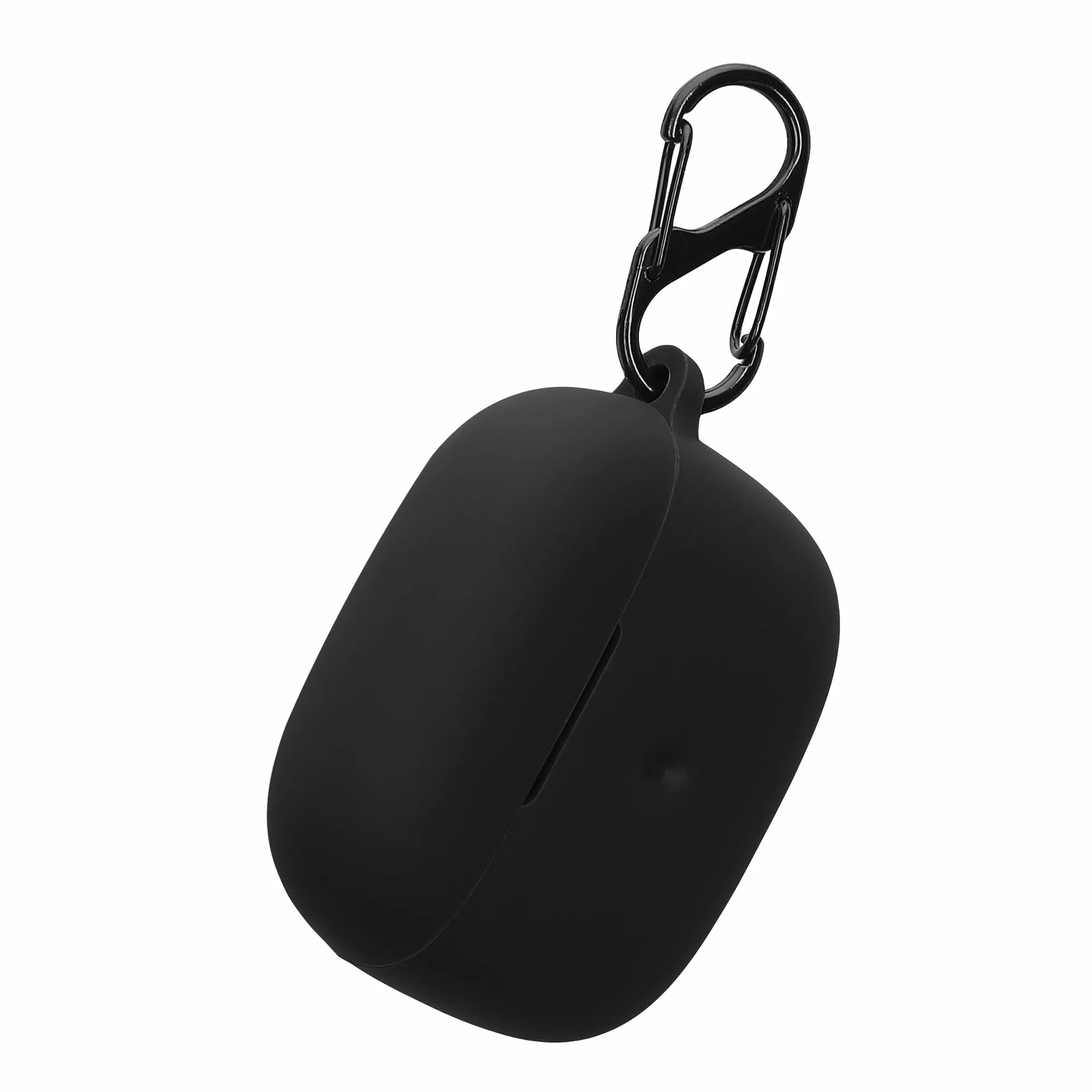 kwmobile Silikonowa osłona kompatybilna z Bowers & Wilkins Pi6 / Pi8 - Obudowa Przyklejana Skóra z klipsem - Czarny