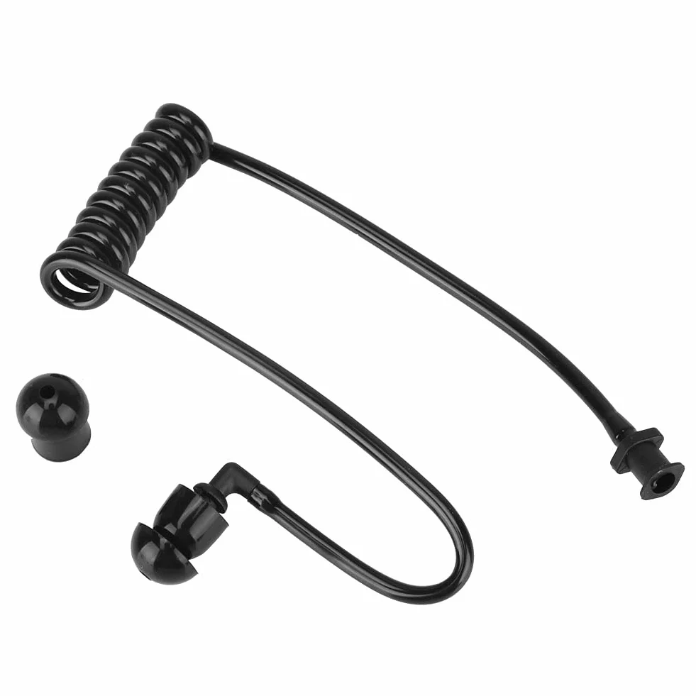 Zapasowa Cewka Akustyczna, Zestaw Słuchawkowy Z Bezpieczeństwem Słuchawka Rekwizyt Kostiumowy Do Dwukierunkowej Słuchawki Walkie-talkie(CZARNY)