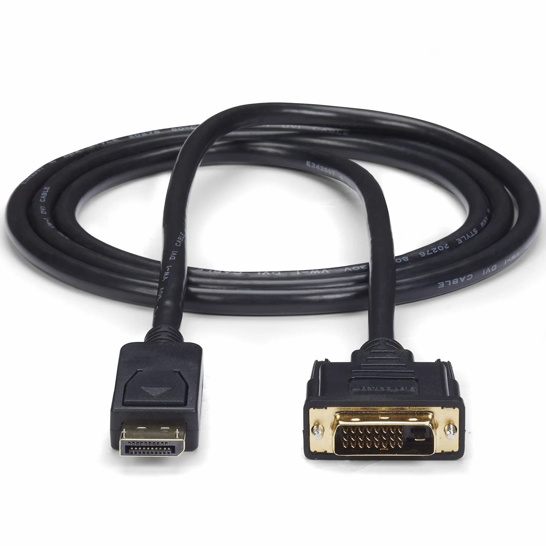 StarTech.com 1,8 m DisplayPort na kabel DVI, wtyczka/wtyczka, adapter DP do DVI/Koverter, 1920 x 1200 / 1080p, czarny