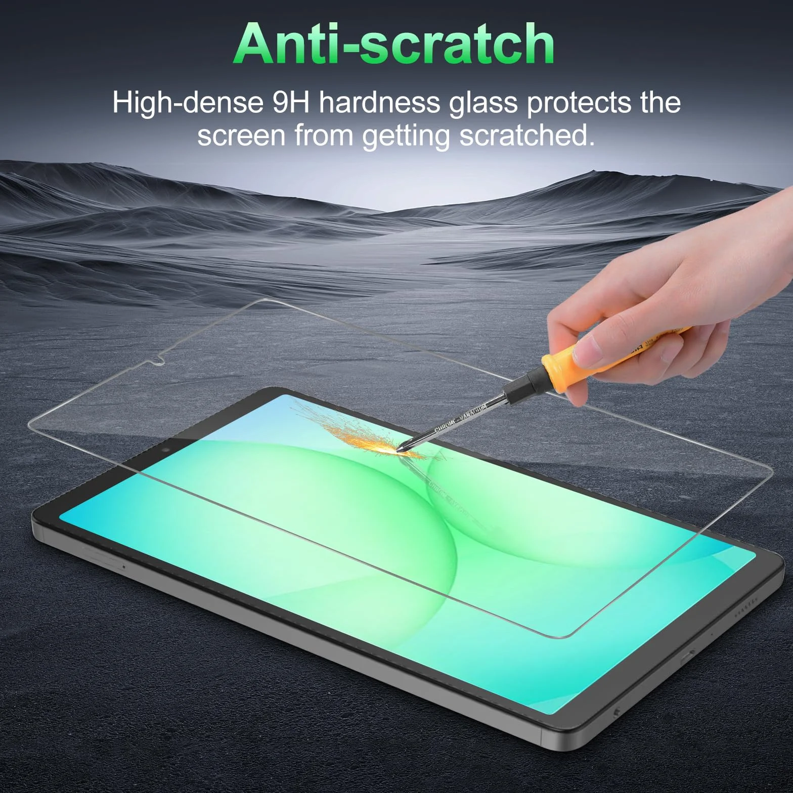 Xunylyeee 2-Pak Ochraniacz Ekranu dla Samsung Galaxy Tab A9 A11 8.7 Cali SM-X110 SM-X115 SM-X133 SM-X135 Szkło Hartowanego