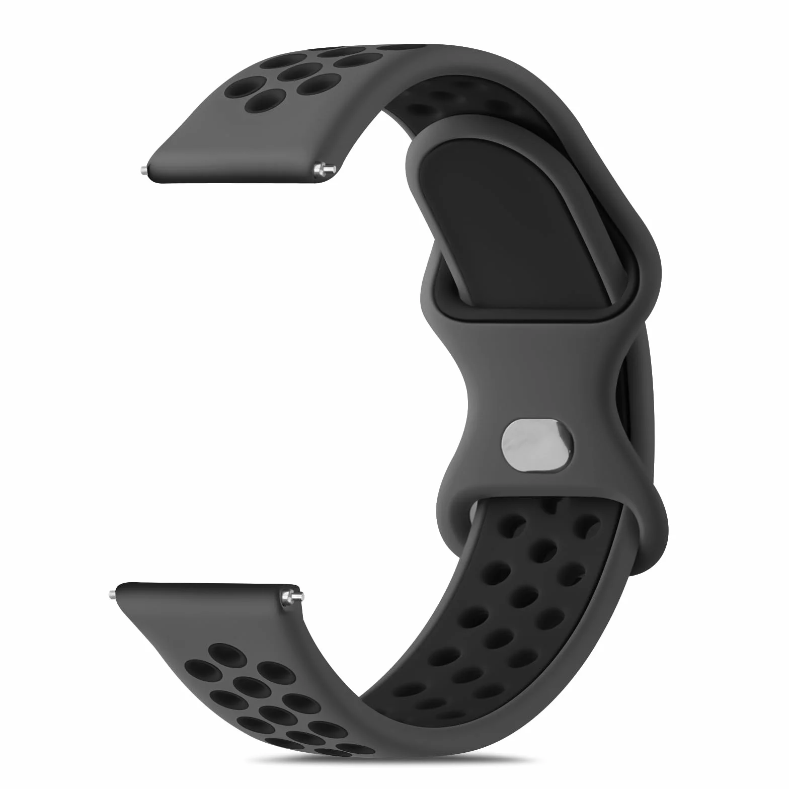Vancle Pasek do zegarka 22 mm dla mężczyzn i kobiet, wodoszczelny, silikonowy pasek 22 mm, akcesoria do smartwatcha, dwukolorowe, oddychające bransoletki dla mężczyzn i kobiet