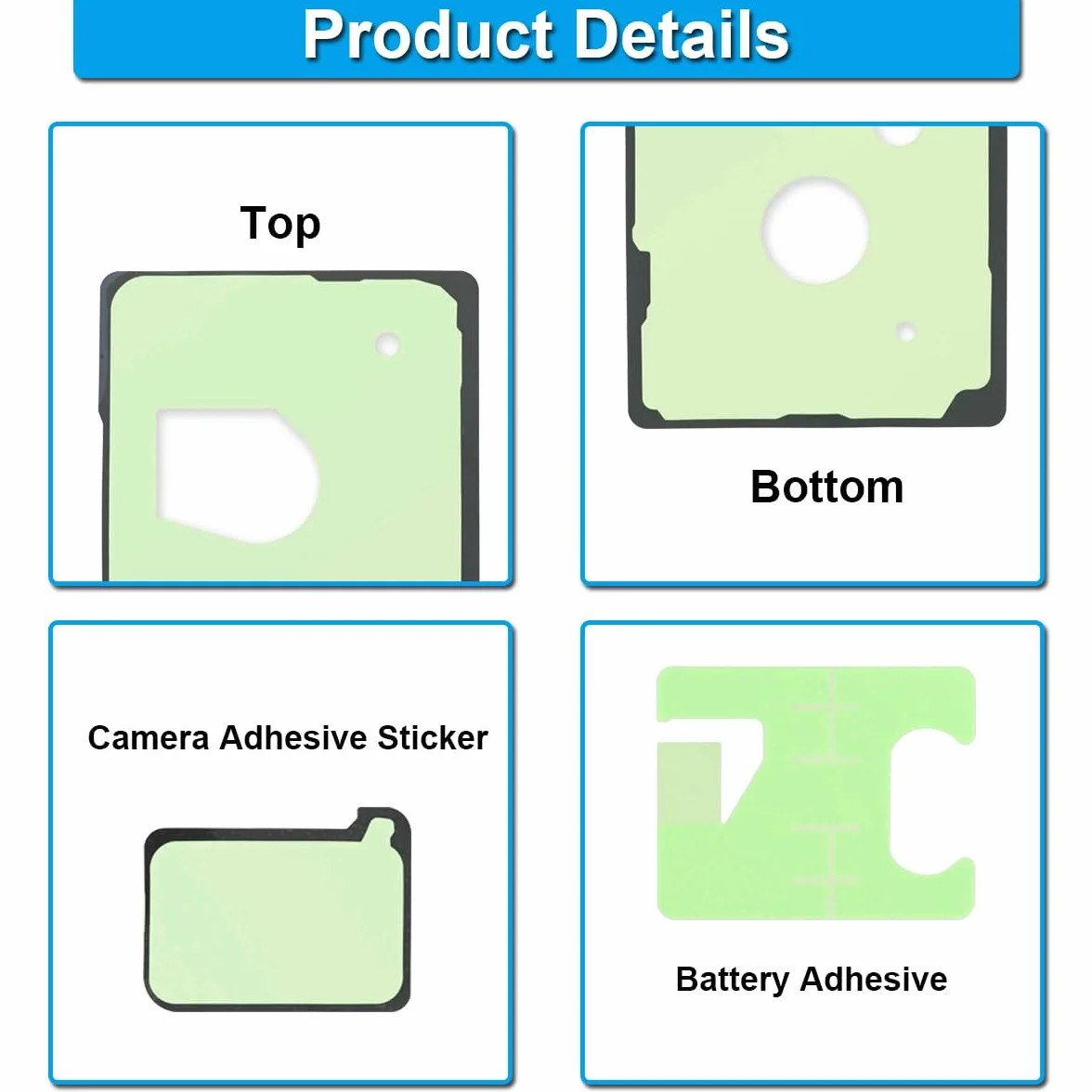 Tylna pokrywa bateria samoprzylepna naklejka do Samsung Galaxy Note 20 Ultra N986B N985F 16.9 cm 2020 wodoodporny klej