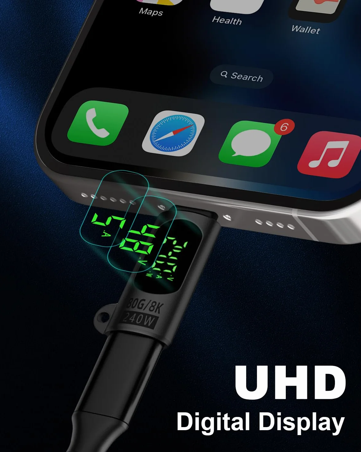 Duttek Tester miernika mocy adaptera USB C 240 W (1 opakowanie), 80 Gb/s USB C żeński na męski adapter przedłużający kompatybilny z Thunderbolt 5, iPhone 15/16, MacBook, iPad