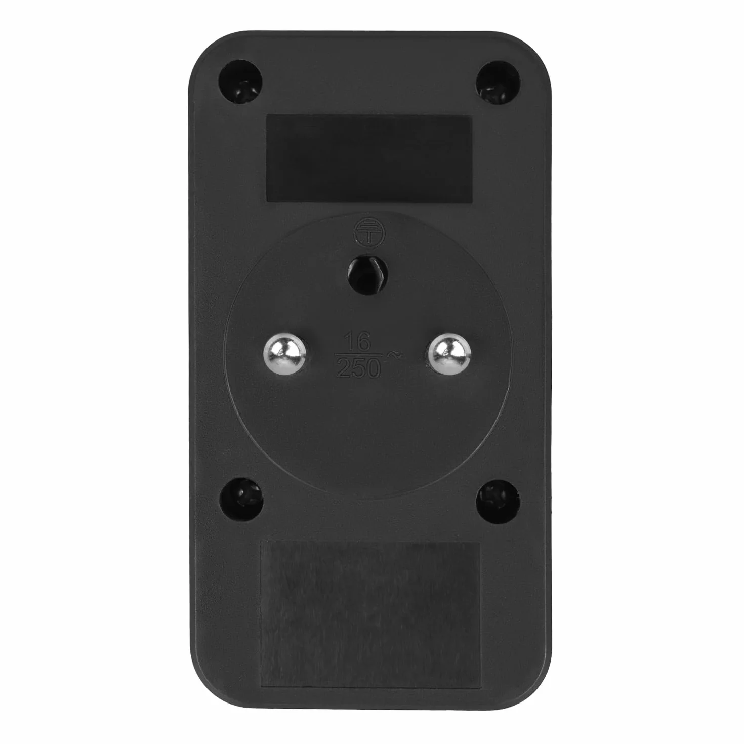Rozdzielacz Maclean MCE249 2 gniazda sieciowe 2x USB A | szybkie ładowanie 2x USB C PD 20 W | maks. 3680 W | kompaktowe centrum zasilania (1, Czarny)