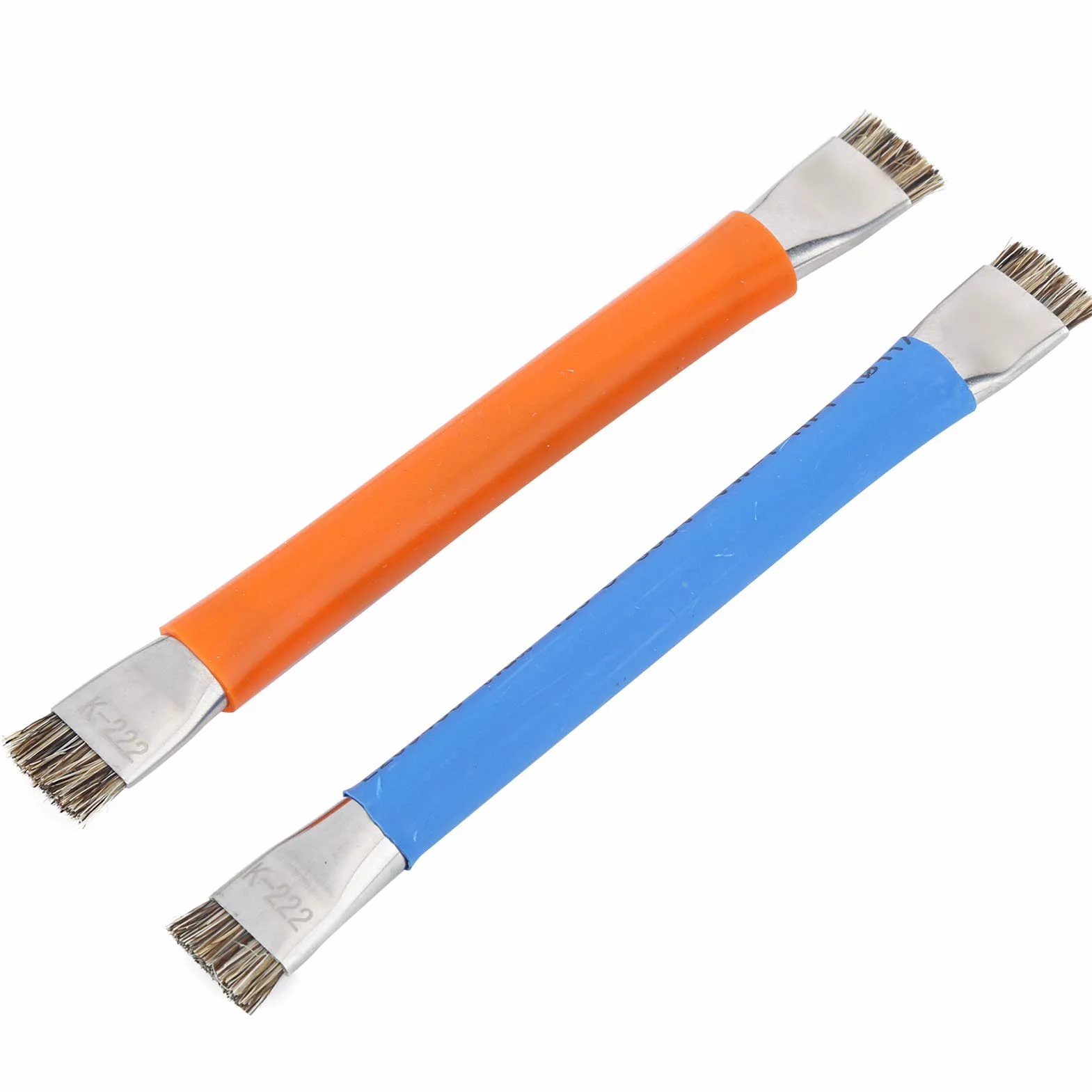 Szczotka Antystatyczna z Podwójną Główką do Czyszczenia Płyty Głównej Telefonu, 2 Ergonomiczne Szczotki do Elektroniki