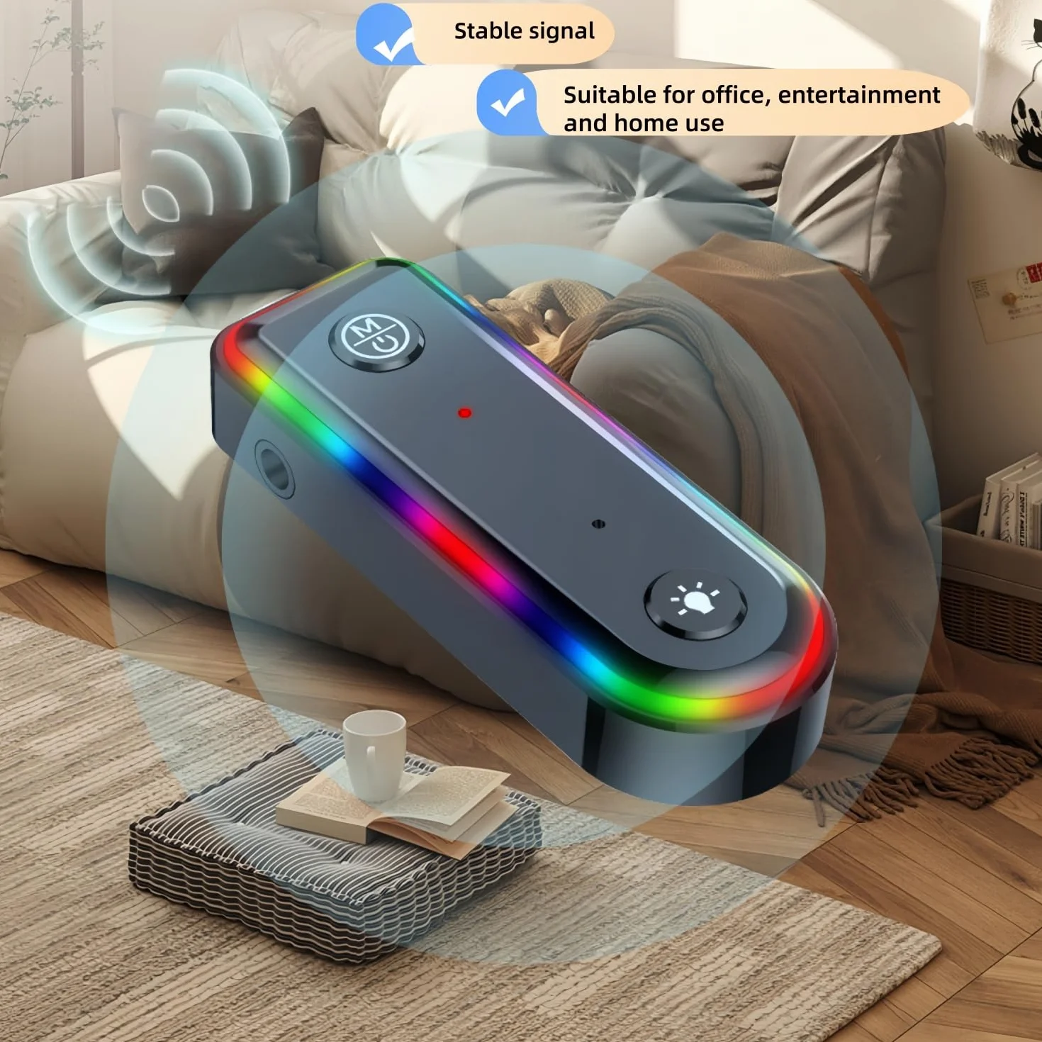 Samochodowy odbiornik Bluetooth5.0 Adapter Audio samochodowy, adapter AUX Bluetooth, redukcja szumów dla telewizora, głośników, PC i słuchawek
