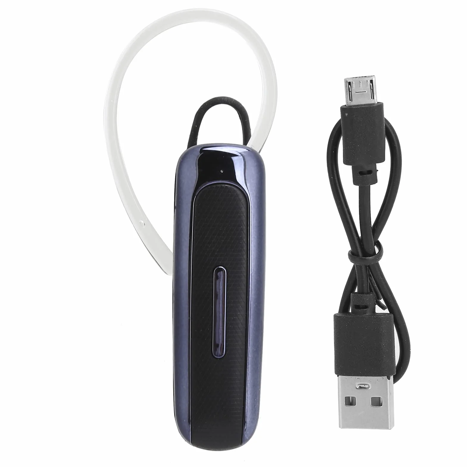 Słuchawka Bluetooth, Bezprzewodowy Zestaw Głośnomówiący Bluetooth z Funkcją Odbierania Jednym Przyciskiem dla Bezpiecznej Jazdy, 50 Godzin Odtwarzania, do Prowadzenia Rozmów(niebieski)