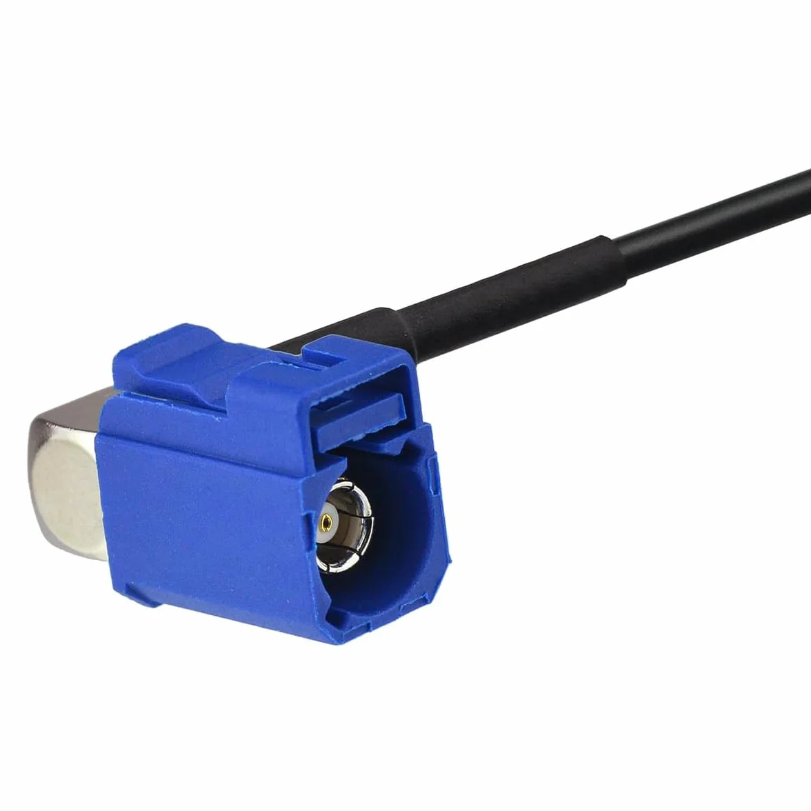 Alnicov Aktywna antena GPS Fakra C żeńska kątowa adapter 300CM przedłużacz kabla 28dB wzmocnienie 50Ω impedancja dla systemów nawigacyjnych 1561-1575MHz samochodowe moduły GPS DVR
