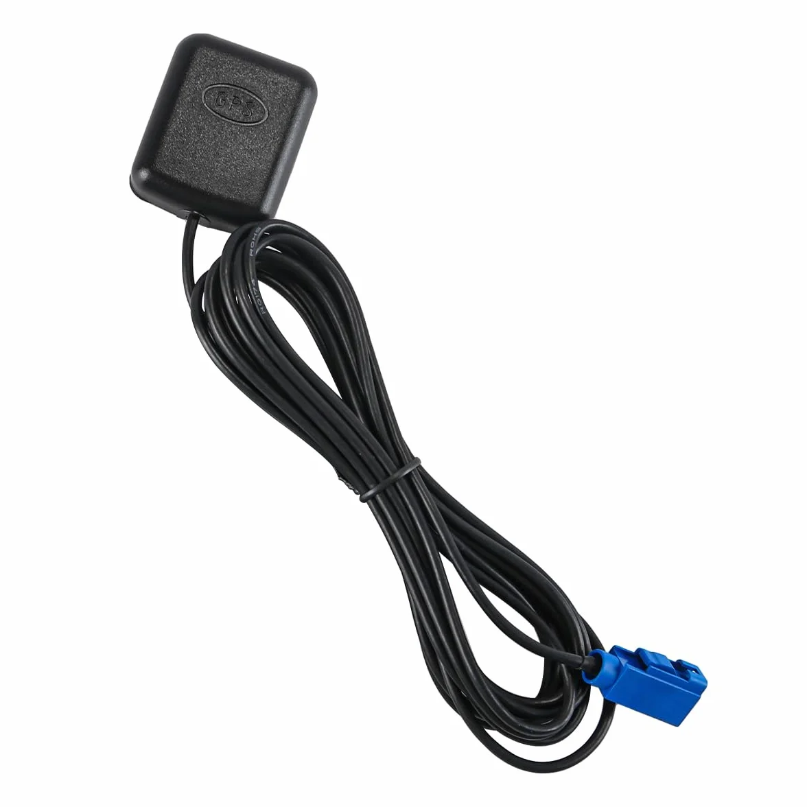 Alnicov Aktywna antena GPS Fakra C żeńska kątowa adapter 300CM przedłużacz kabla 28dB wzmocnienie 50Ω impedancja dla systemów nawigacyjnych 1561-1575MHz samochodowe moduły GPS DVR