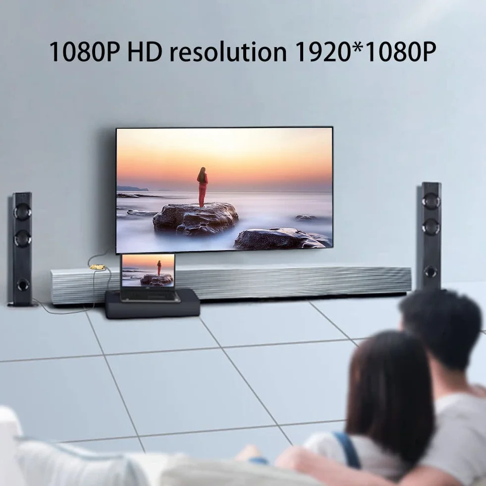HDMI na VGA, 1080P HDMI żeński na VGA męski konwerter kabla audio wideo z kablem audio 3,5 mm do komputera, stacjonarnego, monitora HDTV itp. (złoty)