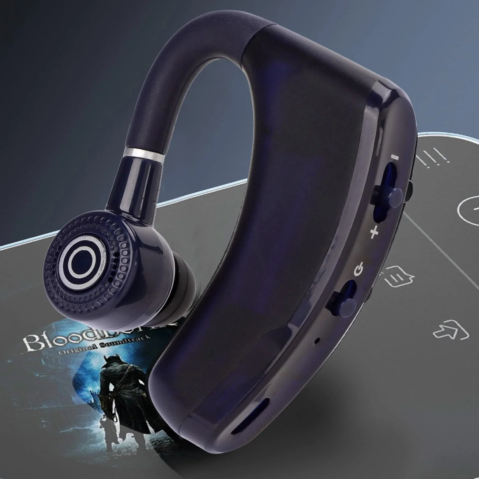 Zestaw Słuchawkowy Bluetooth, Zestaw Głośnomówiący Bluetooth 5.2 Długi Czas Rozmowy z Mikrofonem, Bezprzewodowe Słuchawki Douszne Słuchawki Douszne z Cyfrowym Wyświetlaczem LED, do Jazdy w Biurze Bizn