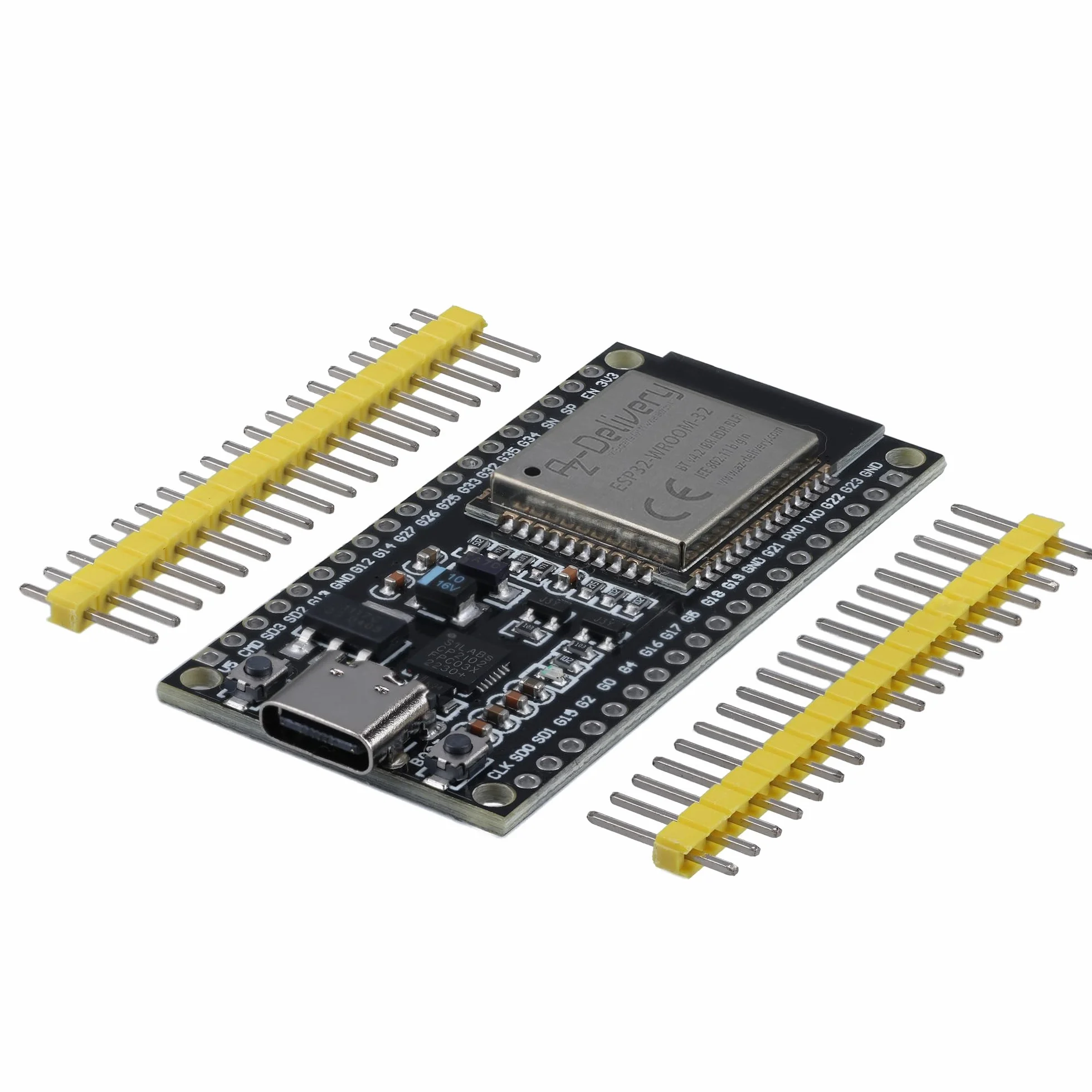 AZDelivery ESP-32 Dev Kit C NodeMCU moduł WLAN WiFi Development Board USB-C CP2102 Arduino