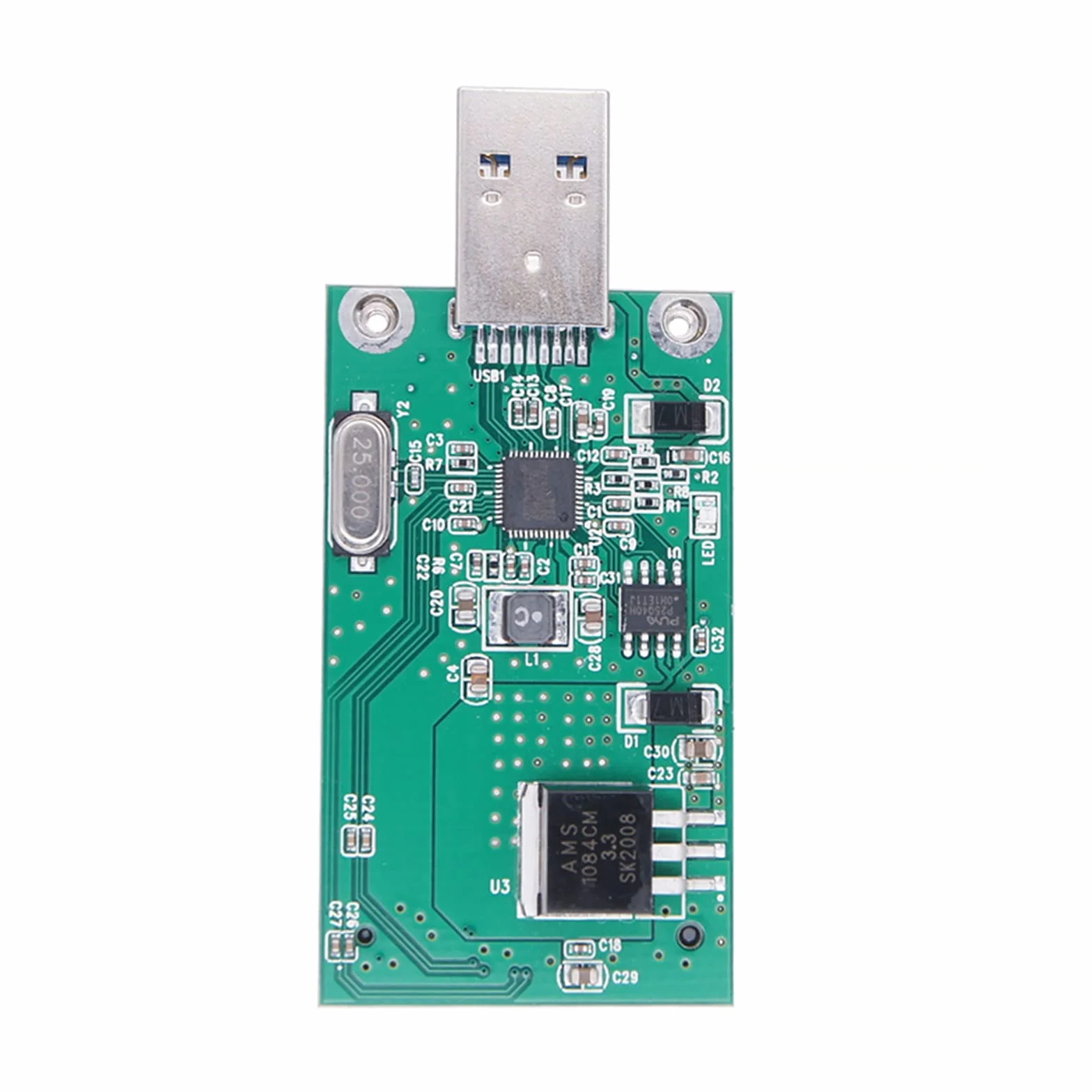 mSATA Adapter mSATA SSD na USB 3.0 czytnik dysków twardych 50 mm Mini PCIe Solid State Drive Konwerter czytnika