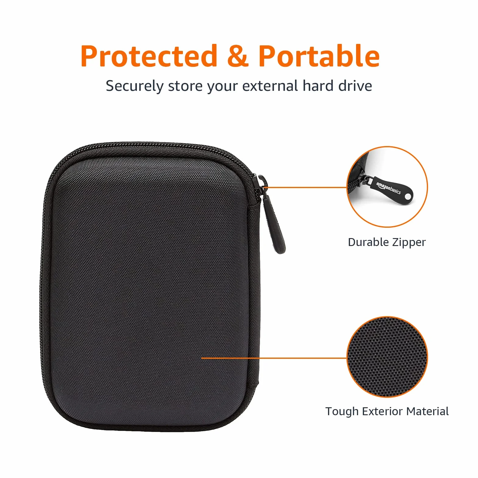 Amazon Basics Etui na zewnętrzny dysk twardy, przenośne