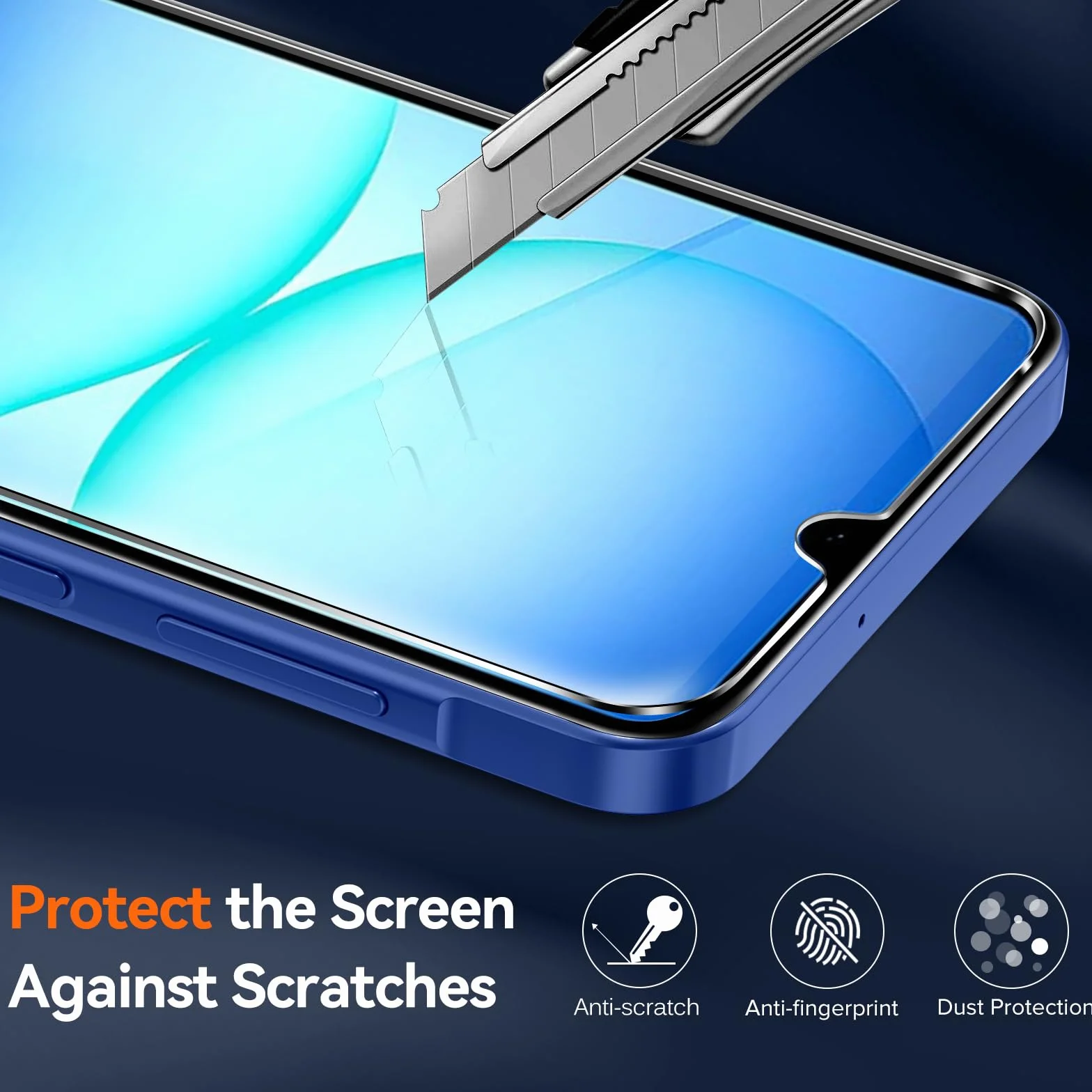 iVoler Przezroczyste, zapobiegające żółknięciu etui do Samsung Galaxy A17 4G / 5G z 2 sztukami szkła hartowanego, [Odporny na wstrząsy klasy wojskowej] HD przezroczysta cienka obudowa odporna na