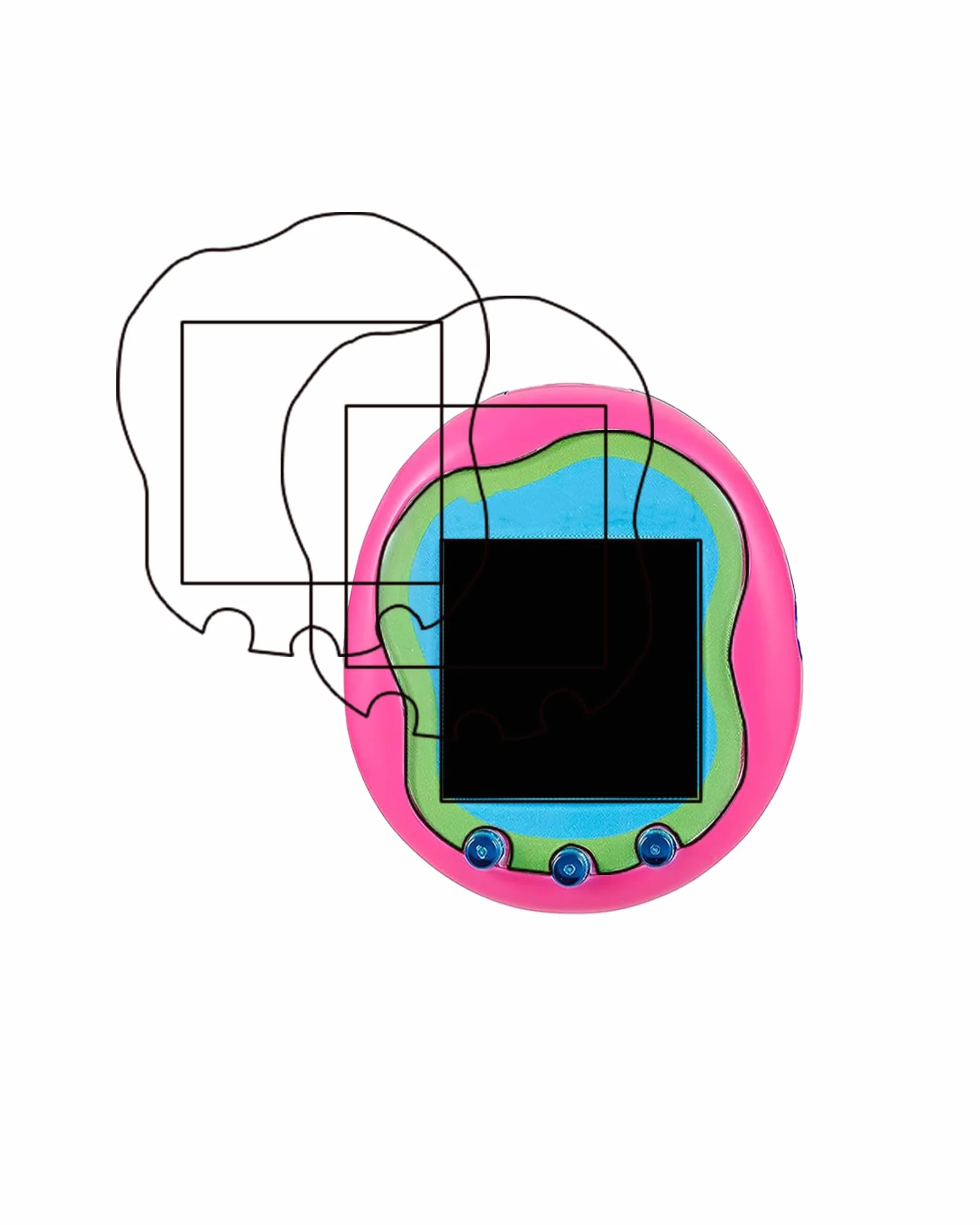 (3 sztuki) folii ochronnej do Tamagotchi Uni, miękki materiał TPU folia ochronna na wyświetlacz, wysoka rozdzielczość, odporna na zarysowania, wrażliwa na dotyk, ochrona przed odciskami palców