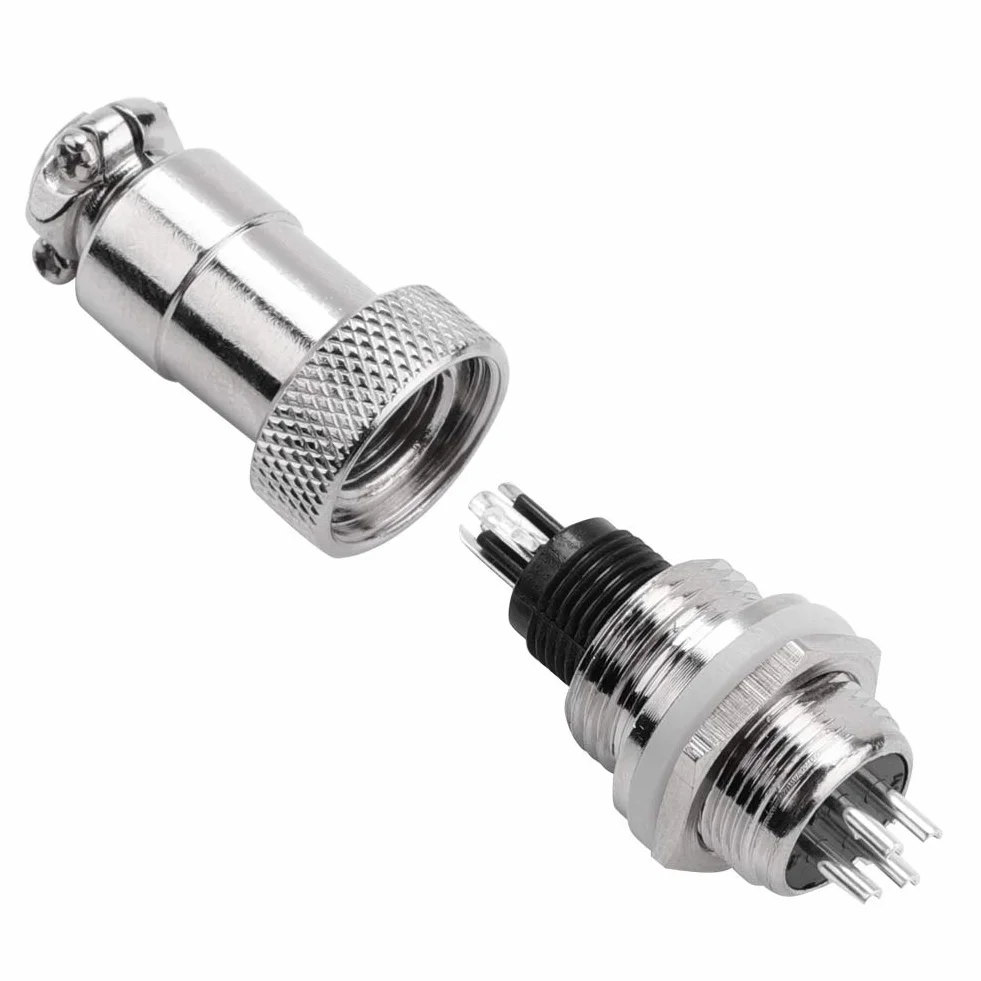 GX12 Gniazdo Wtykowe Lotnictwa 2pin Gx16 2pin Męskie Żeńskie Panel Metalowy Złącze