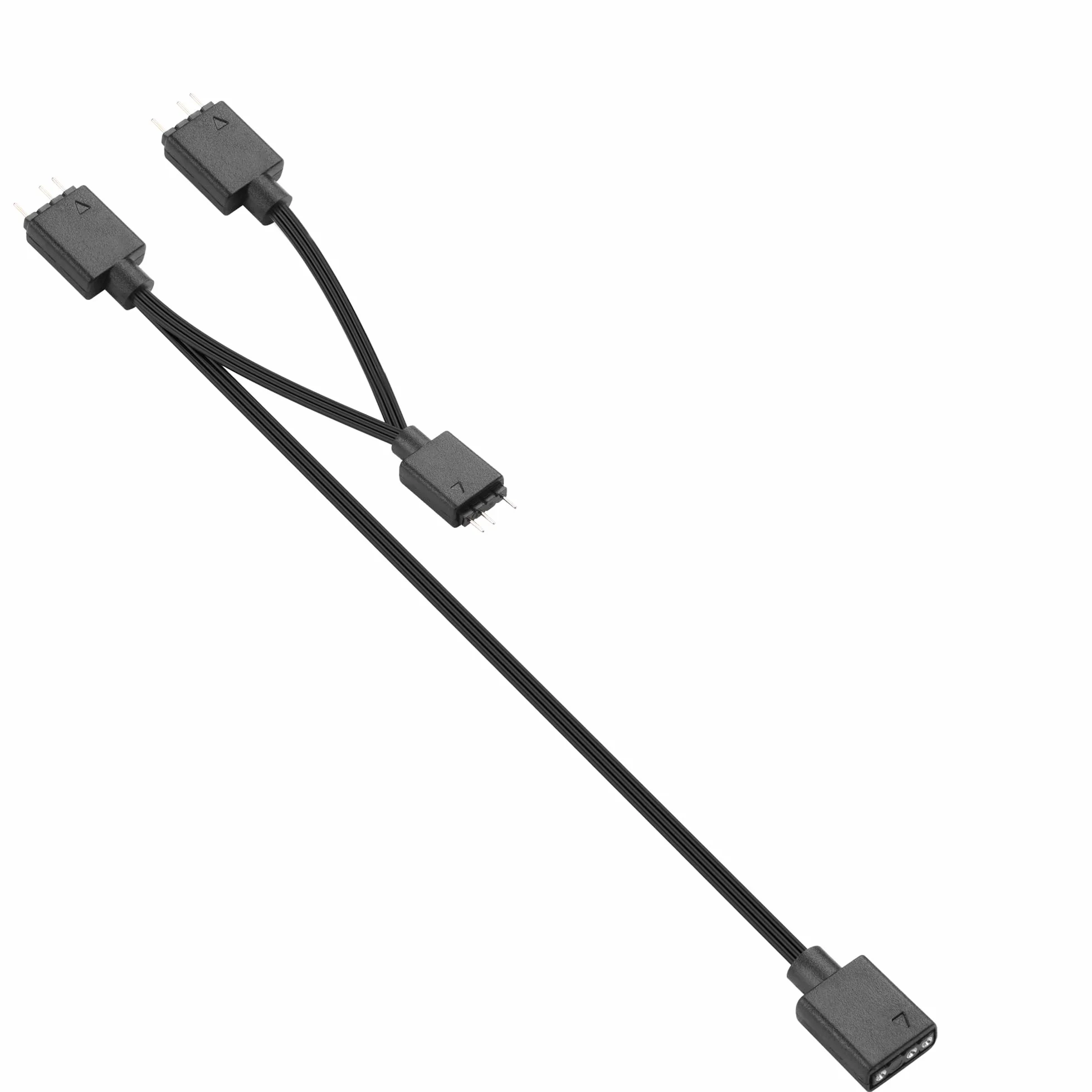 YAODHAOD 5 V 3-biegunowy kabel rozdzielający ARGB i przedłużacz, rozdzielacz 1 do 3/4/6, do chłodnicy CPU, 5 V, paski świetlne LED (1 do 3, ARGB czarny)