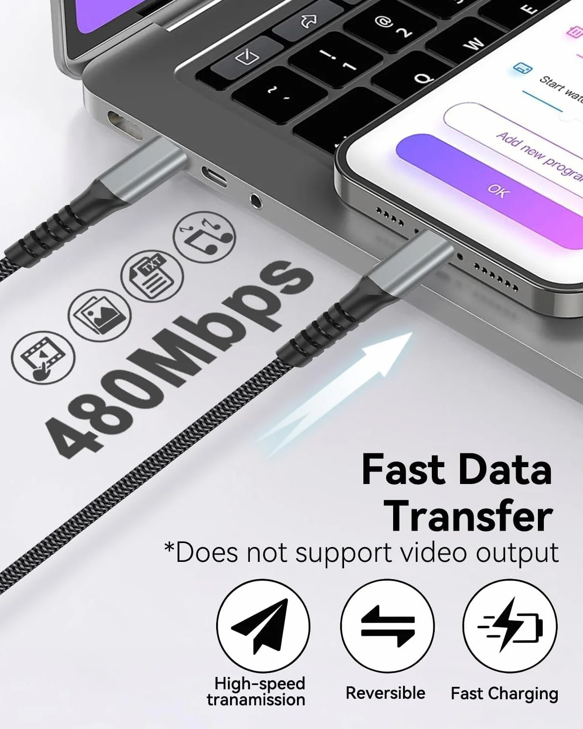 Kabel USB C do Lightning 2m zestaw 2szt,certyfikat MFi kabel do ładowania iPhone'a USB C do Lightning kabel do ładowania do iPhone'a 14/13/12/11/Pro/Pro Max/Mini/XR/XS/XS Max/X/8/7/6/6s/Plus/iPad