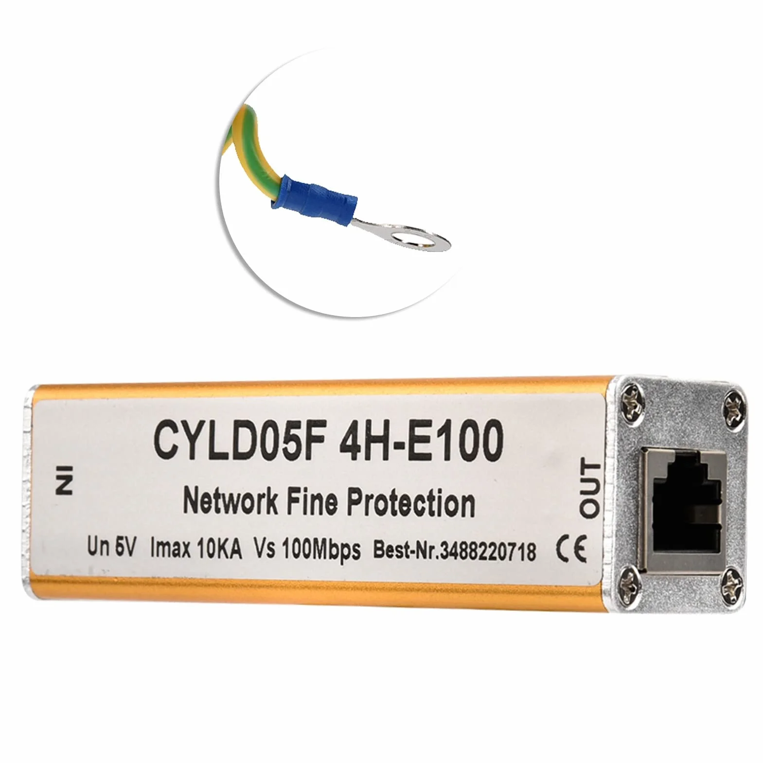 Adapter RJ45 RJ11 Sieć Ethernet Ochronnik Przeciwprzepięciowy 5 V Wielopoziomowy