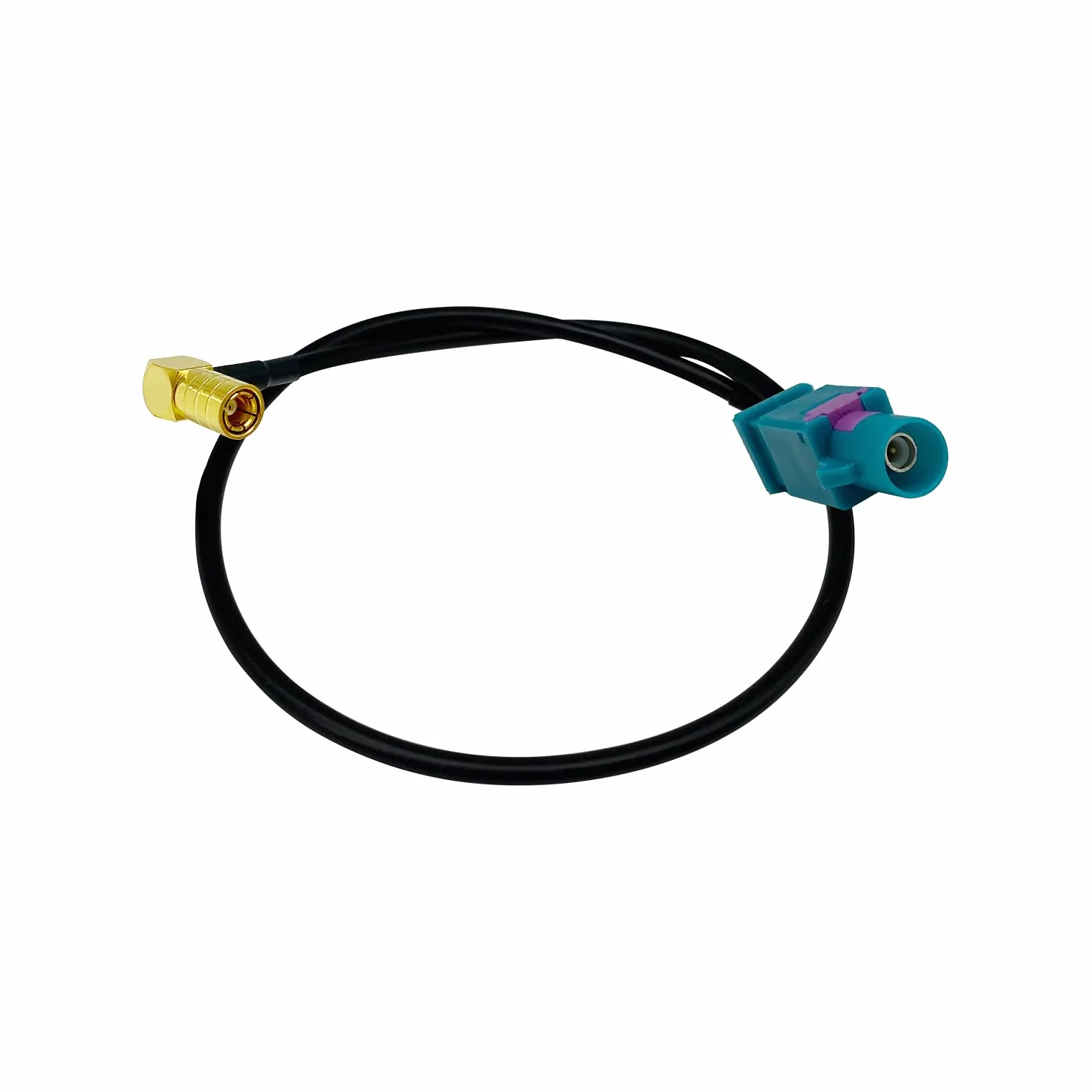 Vecys DAB Antena SMB do Fakra Kabel 30 cm 11.8 cala Kabel Przedłużający Universe Wtyczka FAKRA do Gniazda SMB Adapter Anteny RG174 Typ Z do DAB + FM Uniwersalne Anteny GPS System