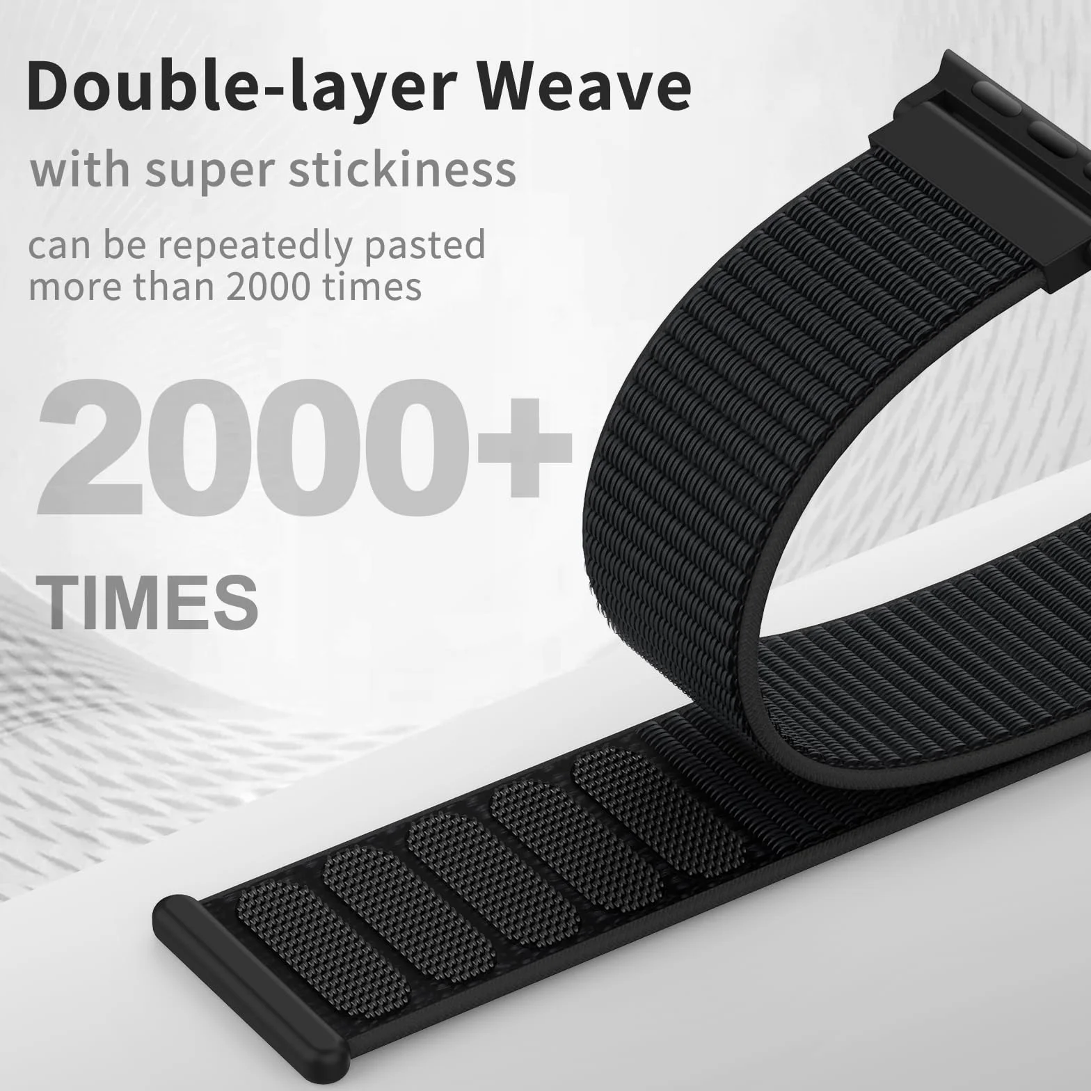 AMSKY Nylonowy, sportowy pasek typu loop do zegarka Apple Watch serii 10, 9, 8, 7, 6, 5, 4, 3, 2, 1, SE, Ultra (40/42/46/44/45/41/38/49 mm), oryginalny design do iWatch, dla kobiet i mężczyzn