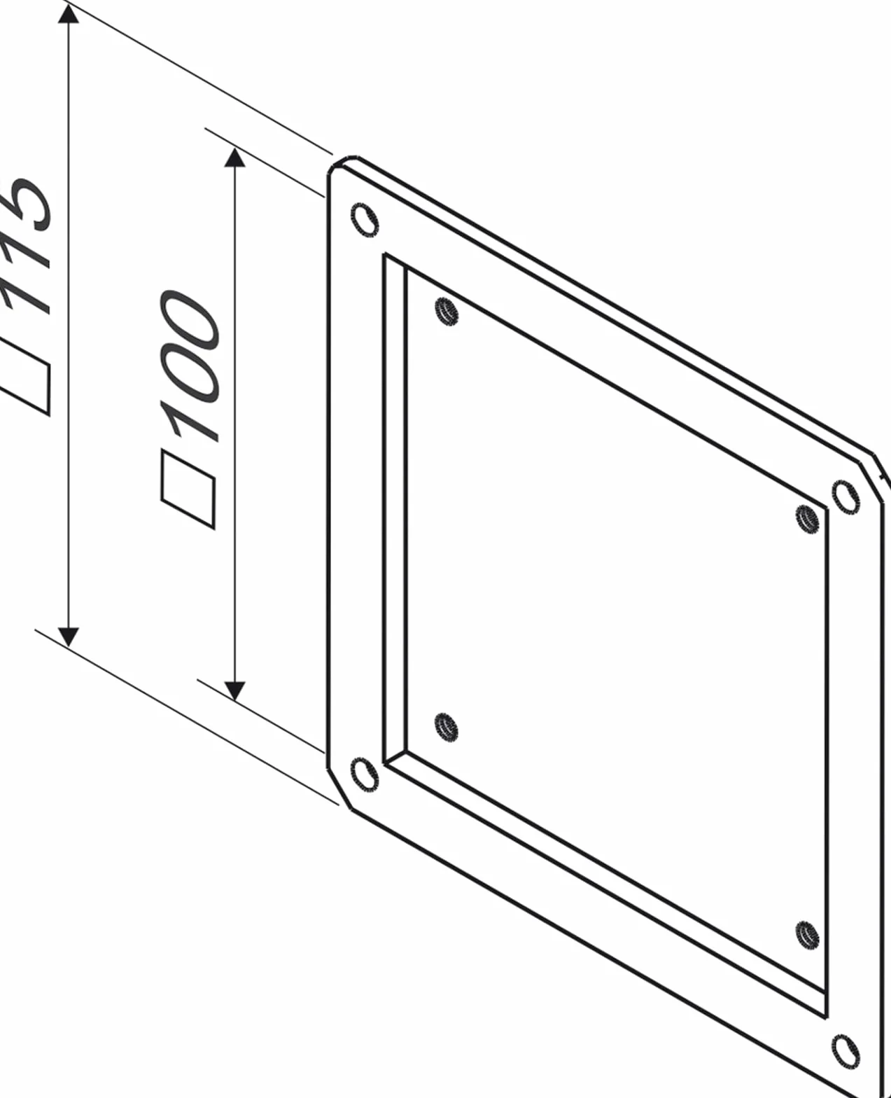 ROLINE Adapter VESA 75x75 na 100x100