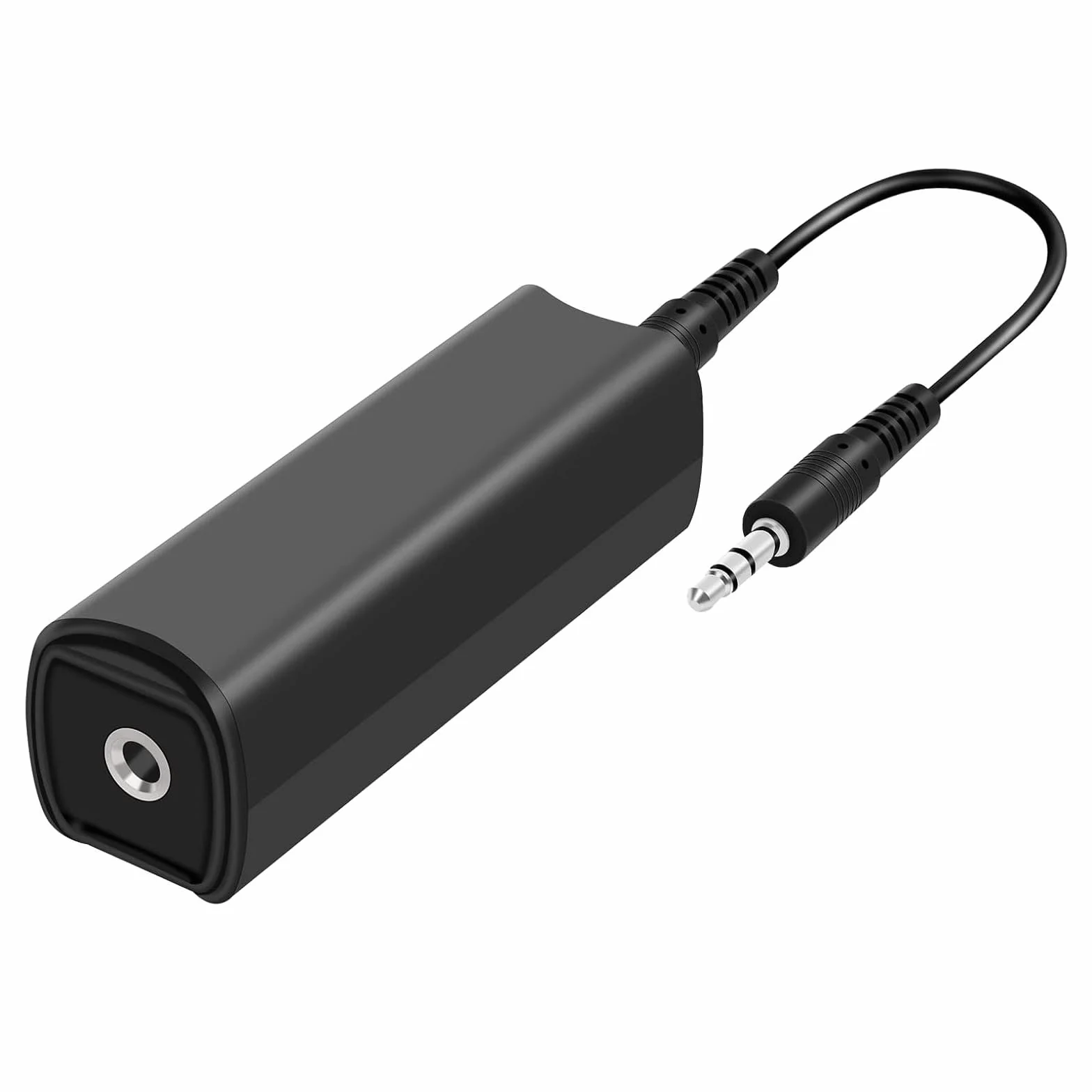Powice Filtr przeciwzakłóceniowy jack, izolator Ground Loop, filtr przeciwzakłóceniowy, radio samochodowe, filtr 3,5 jack z kablem audio 3,5 mm, do radia samochodowego