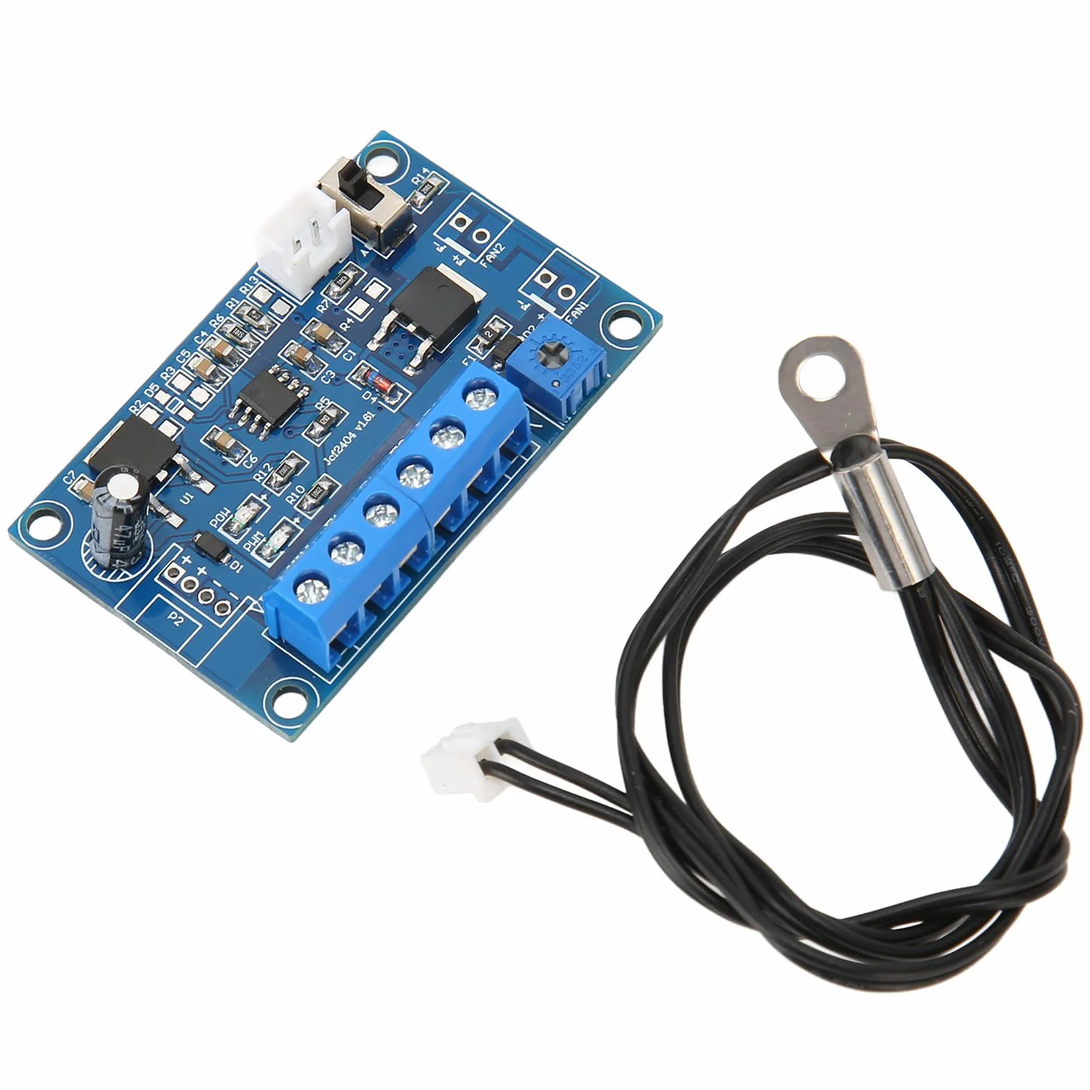 Regulator Prędkości Wentylatora PWM 12V 24V, Kabel 19,7 Cala do Komputera