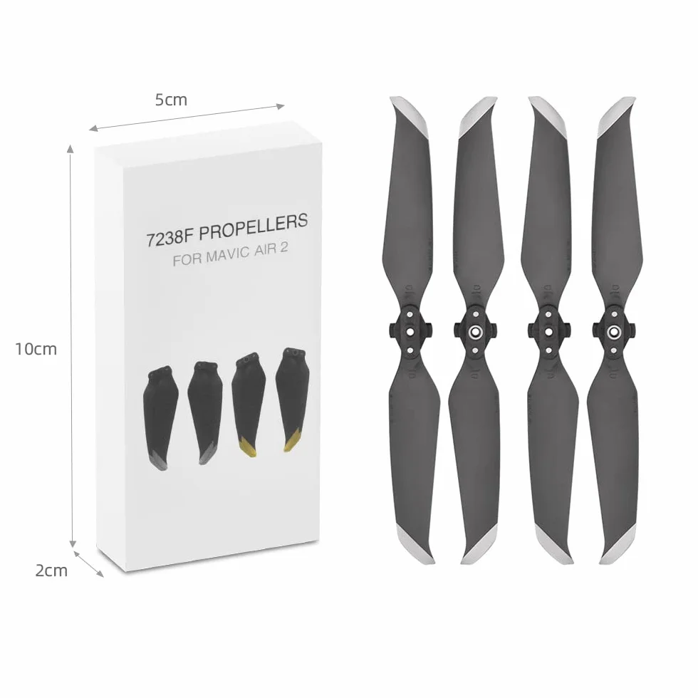 Śmigła do DJI Mavic Air 2 / Air 2S, niski poziom hałasu, srebrne