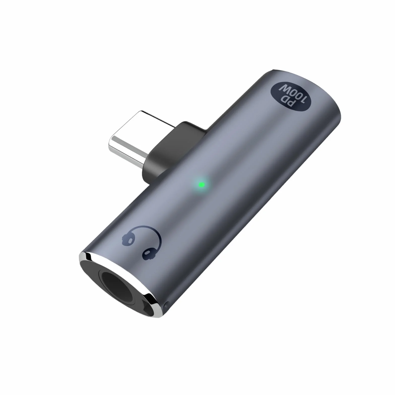 Adapter Słuchawkowy USB-C 2 w 1 Szybkie Ładowanie 100W Złącze Audio 3,5 mm