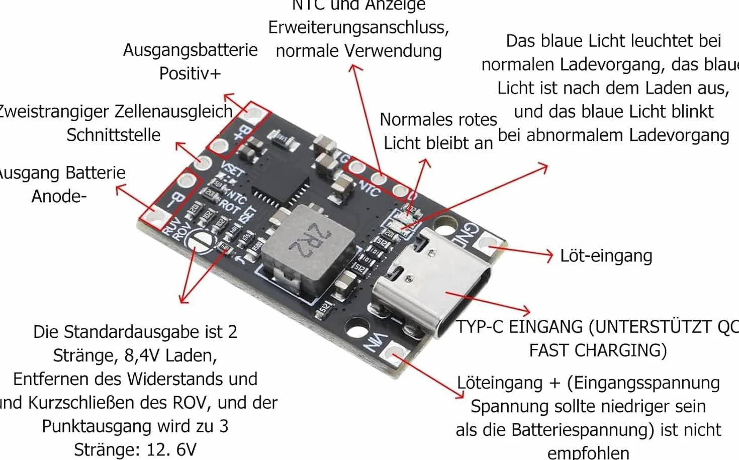 4 szt. 2S 3S BMS ładowarka płytka ochronna 30,8 x 18,3 x 5 mm bateria litowa Boost moduł ładowania nadaje się do baterii litowych lub polimerowych
