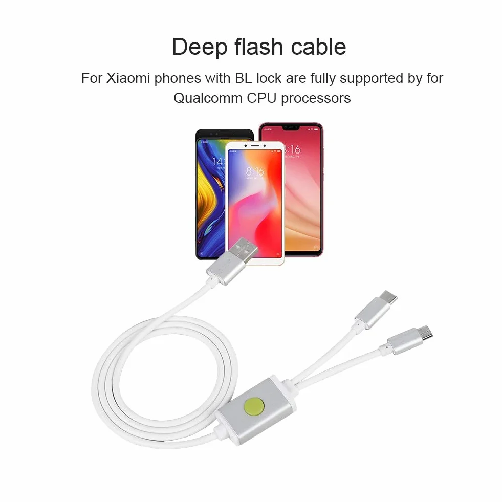 Kabel Deep Flash Edl do Kabla White Tpe Deep Flash Kabel Otwarty Port 9008 Tryb dla Inżynierii Zamków Bl na Telefon