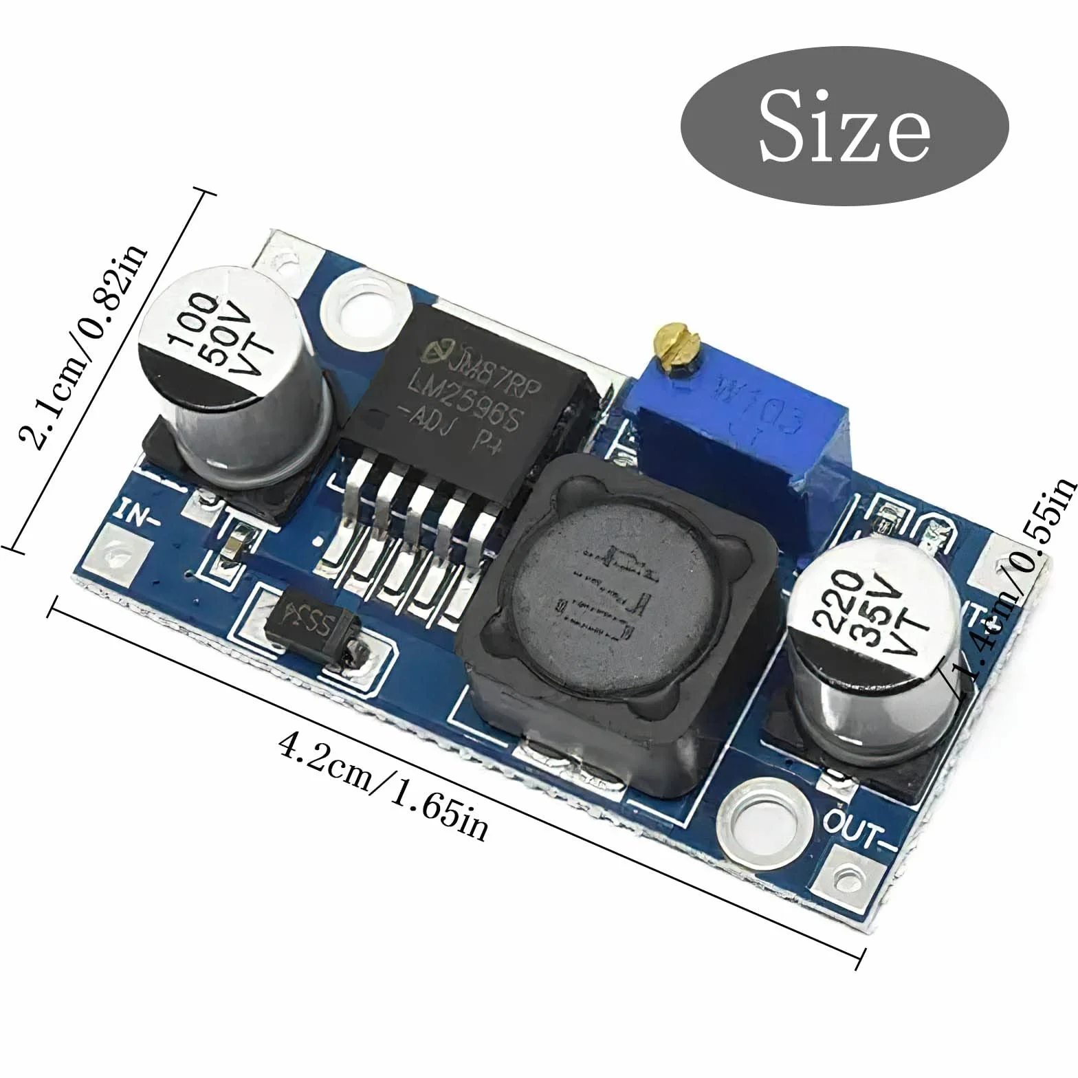 HENGBIRD 10 sztuk konwertera Buck DC-DC Step Down Moduł regulatora napięcia 3,2-40 V do 1,25-35 V, moduł zasilacza Step-Down