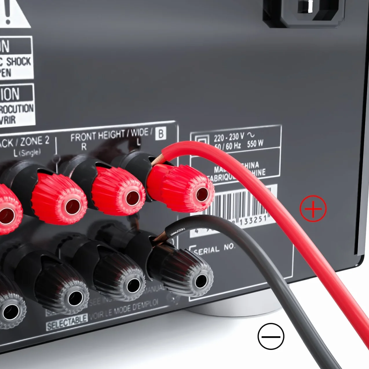 deleyCON 10m Kabel Głośnikowy 2x 2,5mm² Przewód Głośnikowy Aluminium Pokryte Miedzią CCA 2x50x0,25mm Lica Oznaczenie Biegunowości - Rot/schwarz