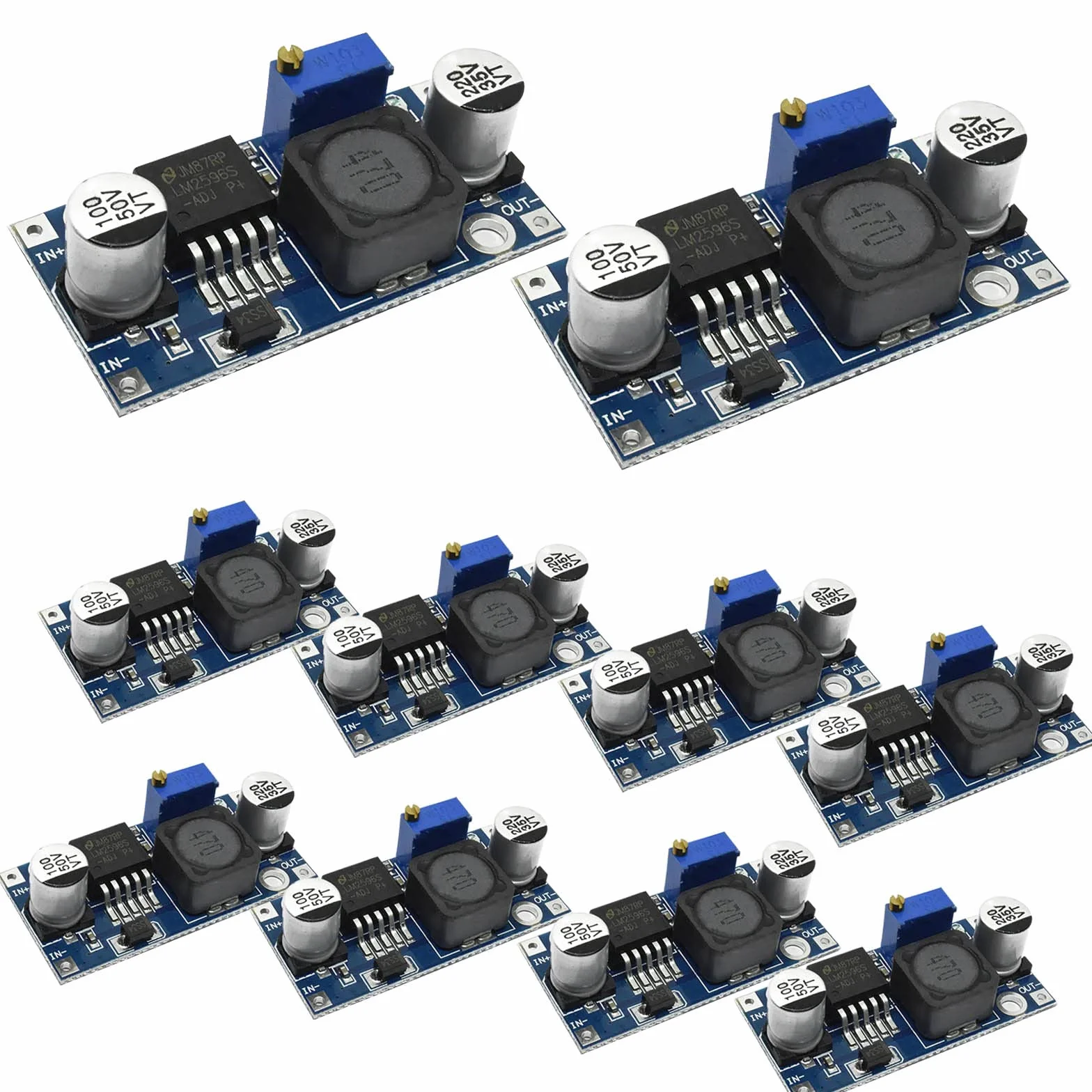 HENGBIRD 10 sztuk konwertera Buck DC-DC Step Down Moduł regulatora napięcia 3,2-40 V do 1,25-35 V, moduł zasilacza Step-Down