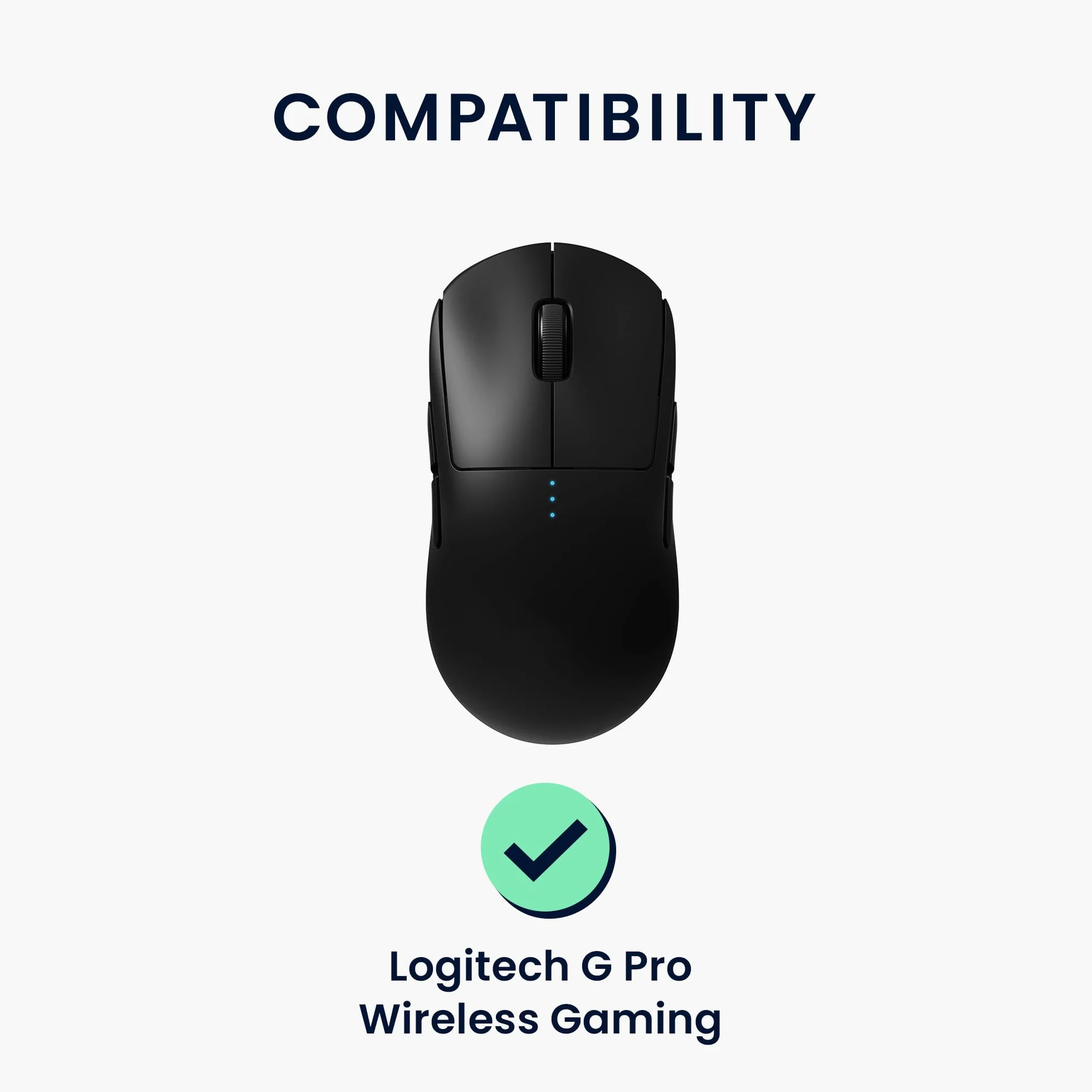 kwmobile Zamiennik nóżek myszy kompatybilny z Logitech G Pro Wireless Gaming Computer Mouse łyżwy, naklejka, czarna