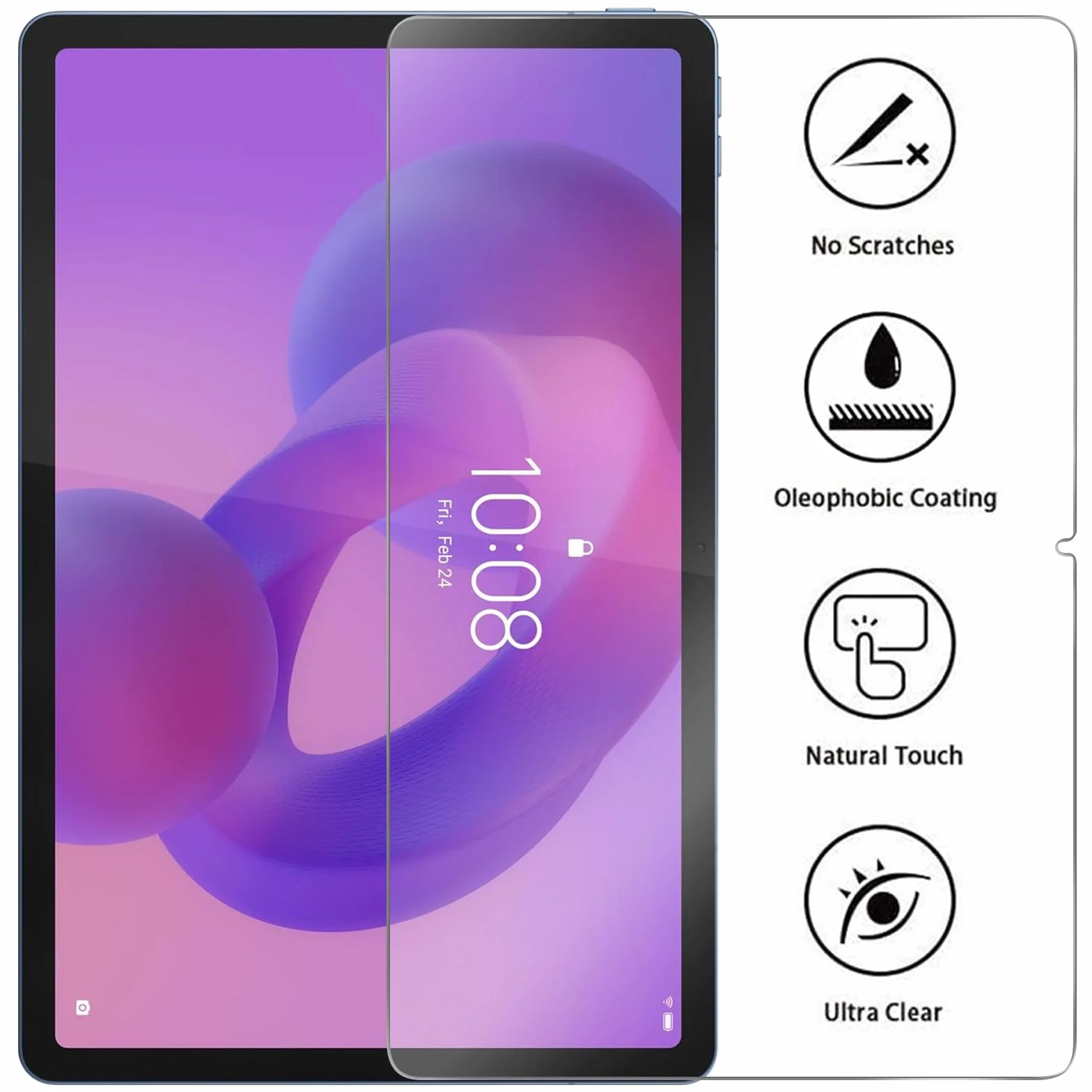 Xunylyeee 2-Pak, Ochraniacz Ekranu dla Lenovo Idea Tab 11/ Lenovo Tab M11 2024 11 Cali Szkło Hartowanego