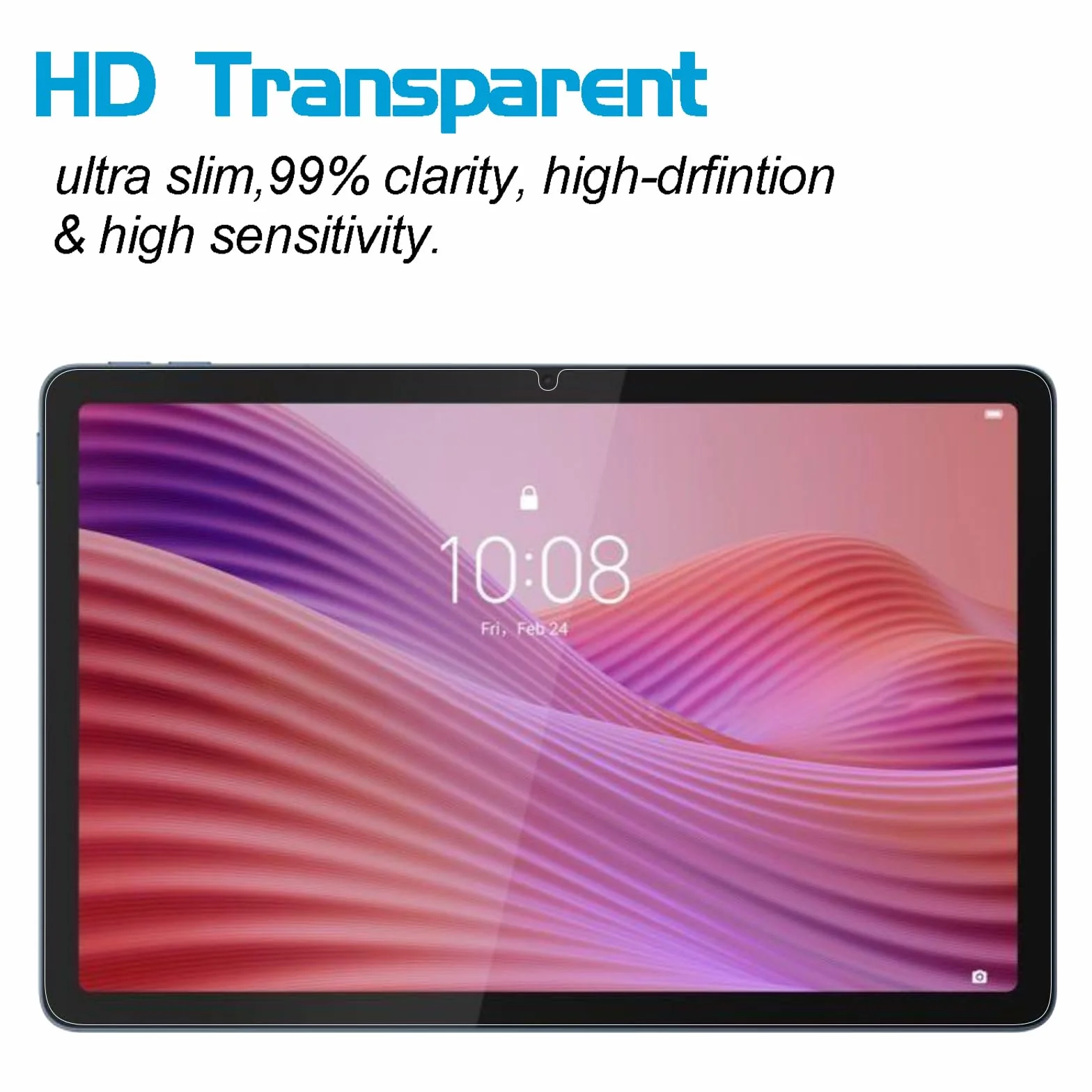 Xunylyeee 2-Sztuki, Ochraniacz Ekranu dla Lenovo Tab 10,1 cala 2025 TB-311FU Szkło Hartowanego [232 x 151 mm/ 9,13 * 5,95 cala]