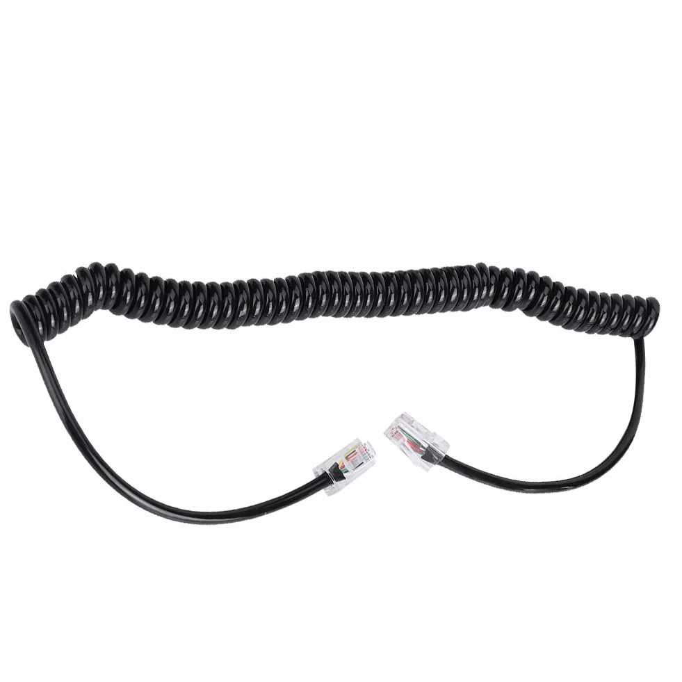RJ45 8 Pin, rdzeń Kabla Mikrofonowego do Radia Samochodowego Mikrofon z Głośnikiem Cewka Sprężynowa do HM-98 HM-133