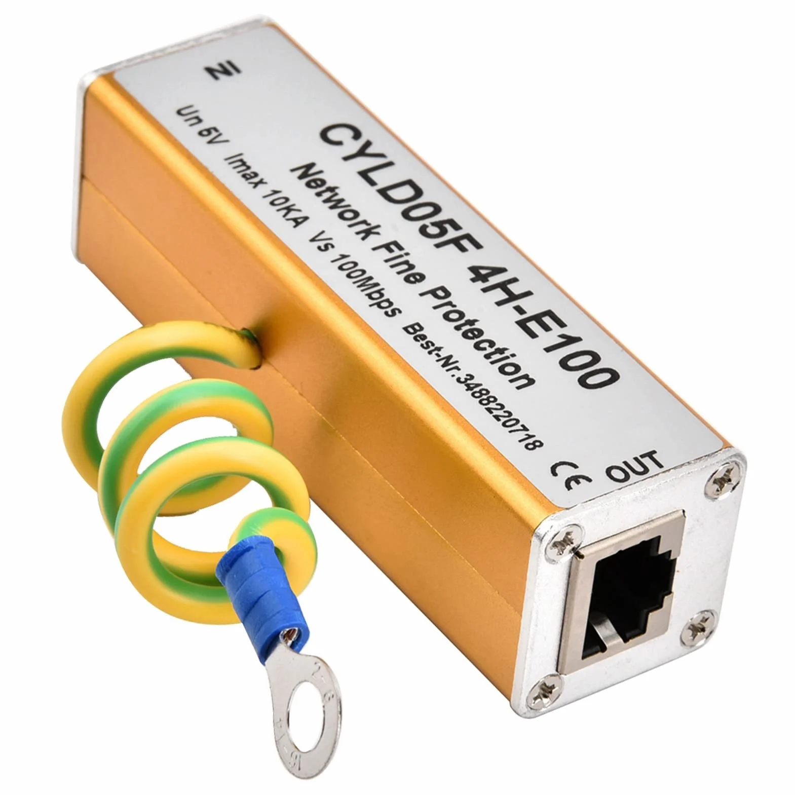 Adapter RJ45 RJ11 Sieć Ethernet Ochronnik Przeciwprzepięciowy 5 V Wielopoziomowy