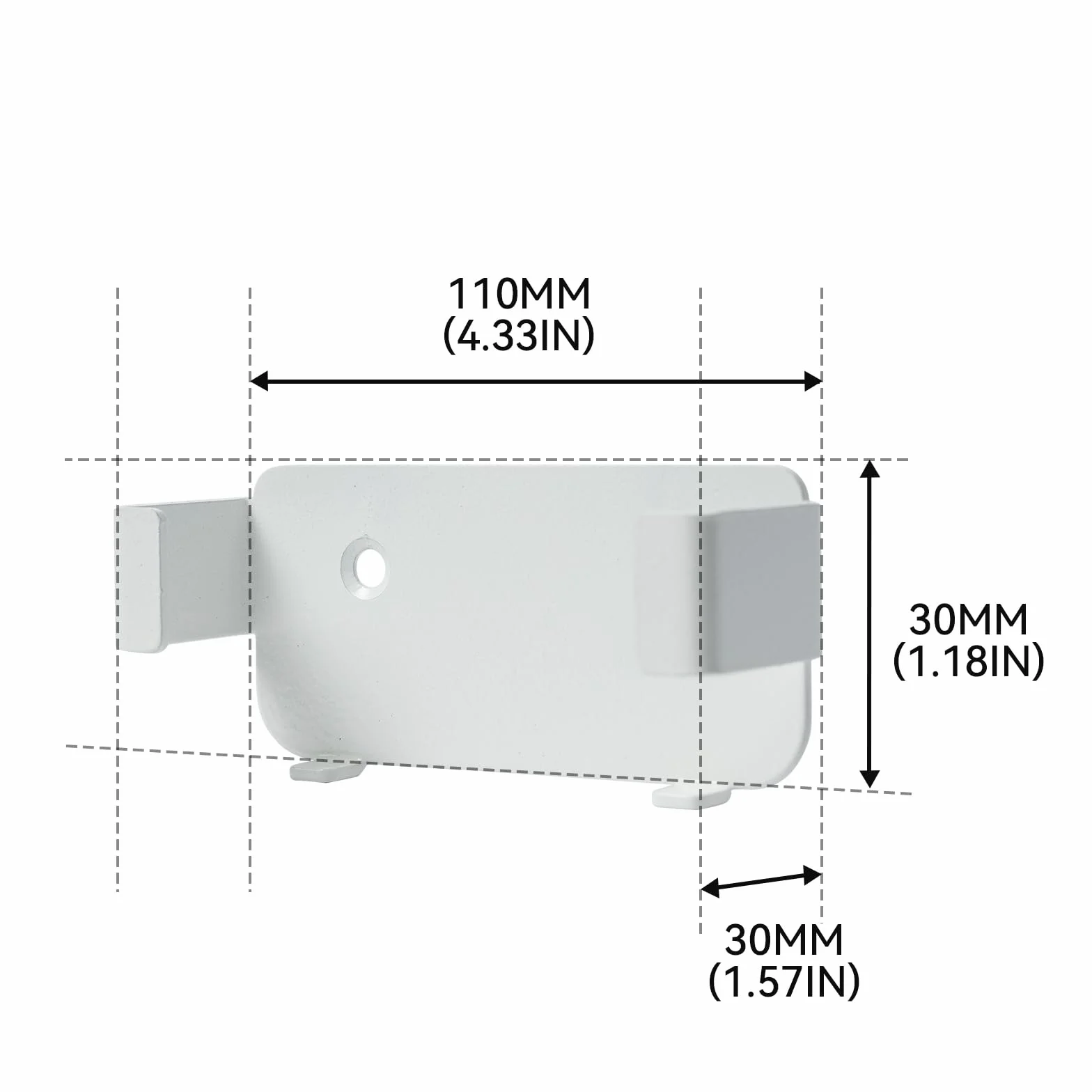 shinar Metalowy uchwyt ścienny, kompatybilny z Hue Bridge, akcesoria, stojak, Smart Home, sterowanie