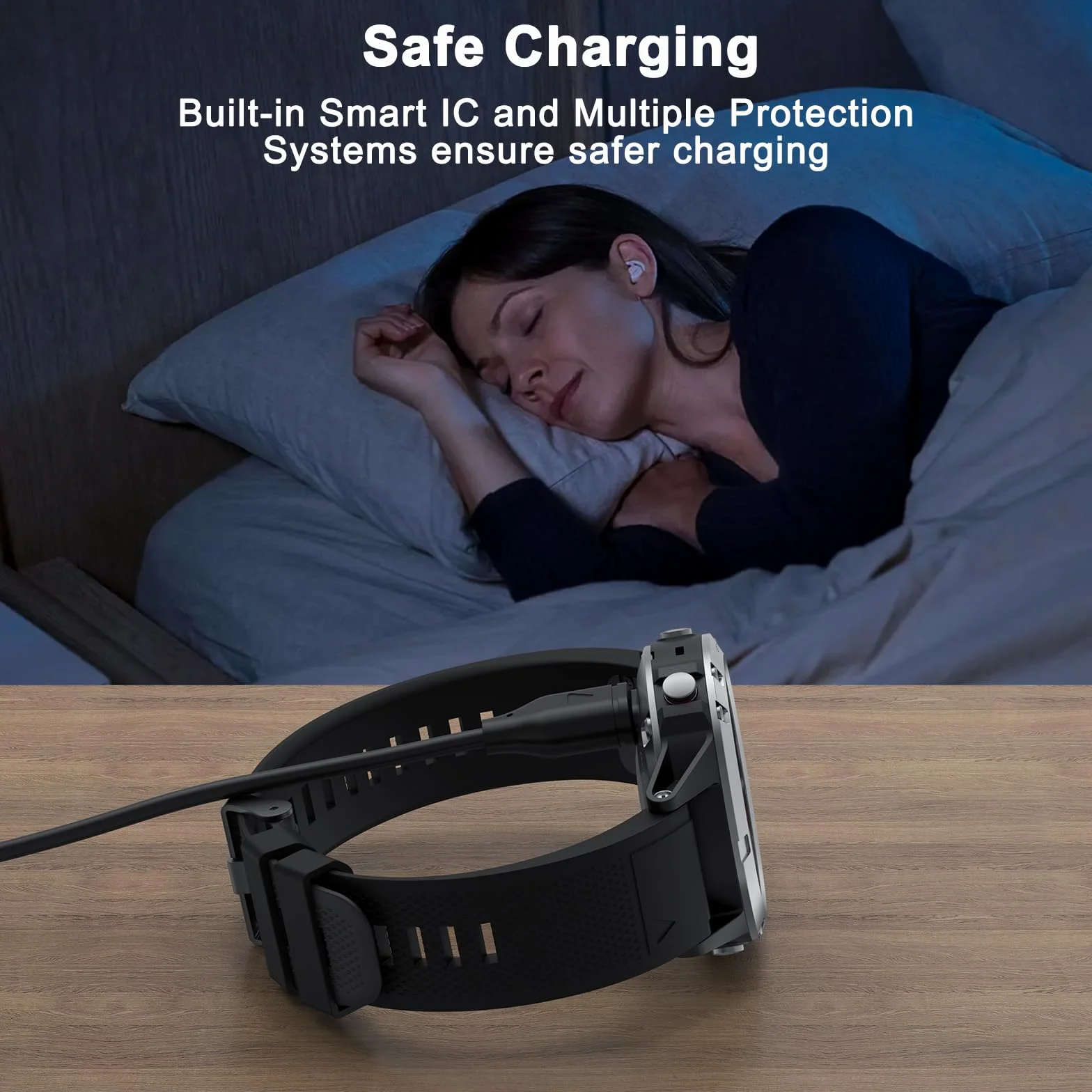 Kabel do ładowania Garmin Approach S10/S40/S60/S62 USB-C Stacja Ładowania Czarny