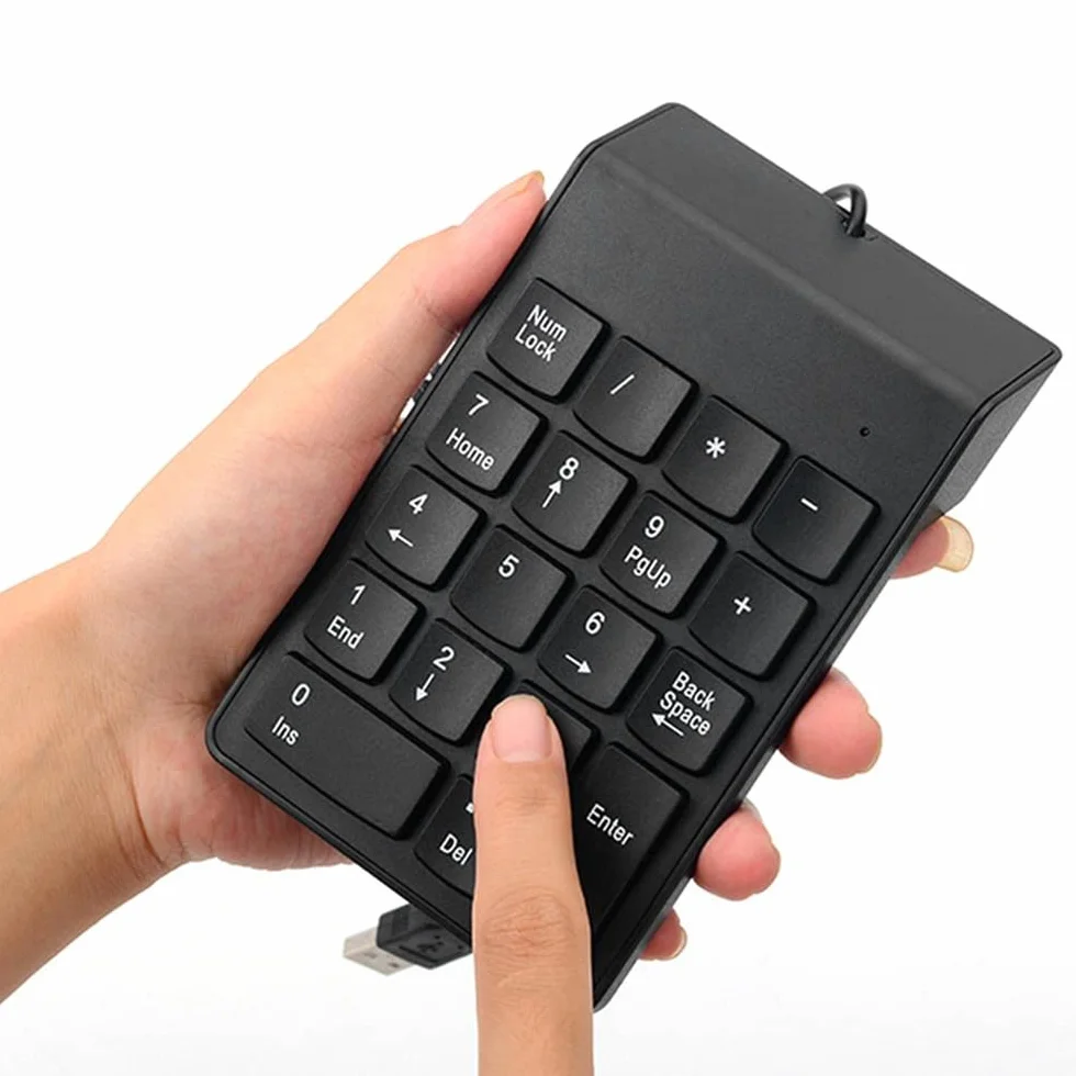 DollaTek Mini klawiatura USB numeryczna jednoręczna do laptopa PC