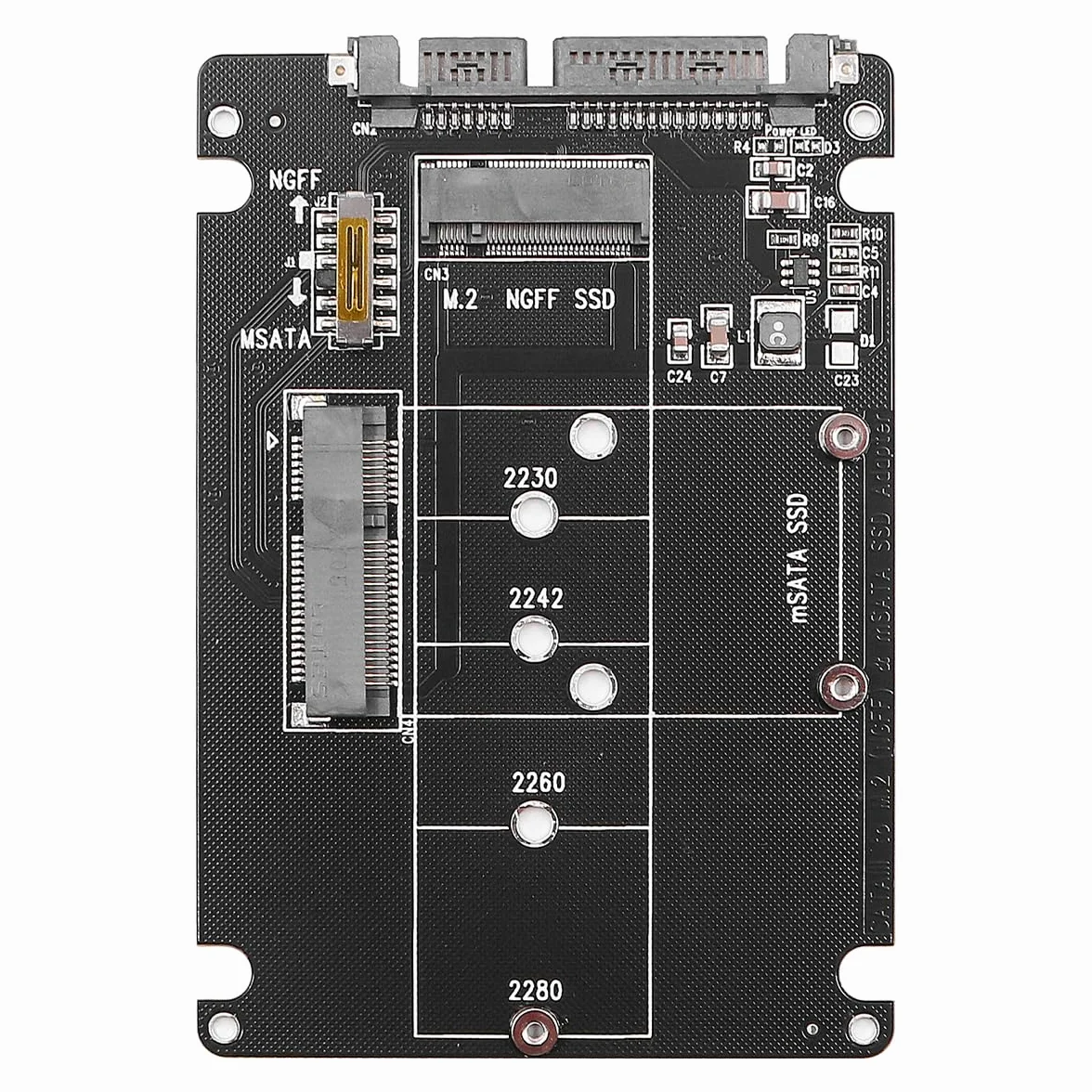 Adapter M.2 NGFF lub mSATA na USB 3.0 2 w 1 NGFF lub mSATA konwerter karta z konwerterem kabla SATA