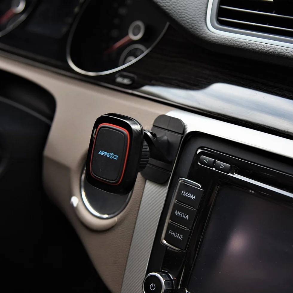 Magnetyczny uchwyt samochodowy na telefon, APPS2Car 360° na deskę rozdzielczą, uniwersalny uchwyt na telefon, kompatybilny z iPhone 11 Pro XS Max X 8, Samsung Oneplus itp