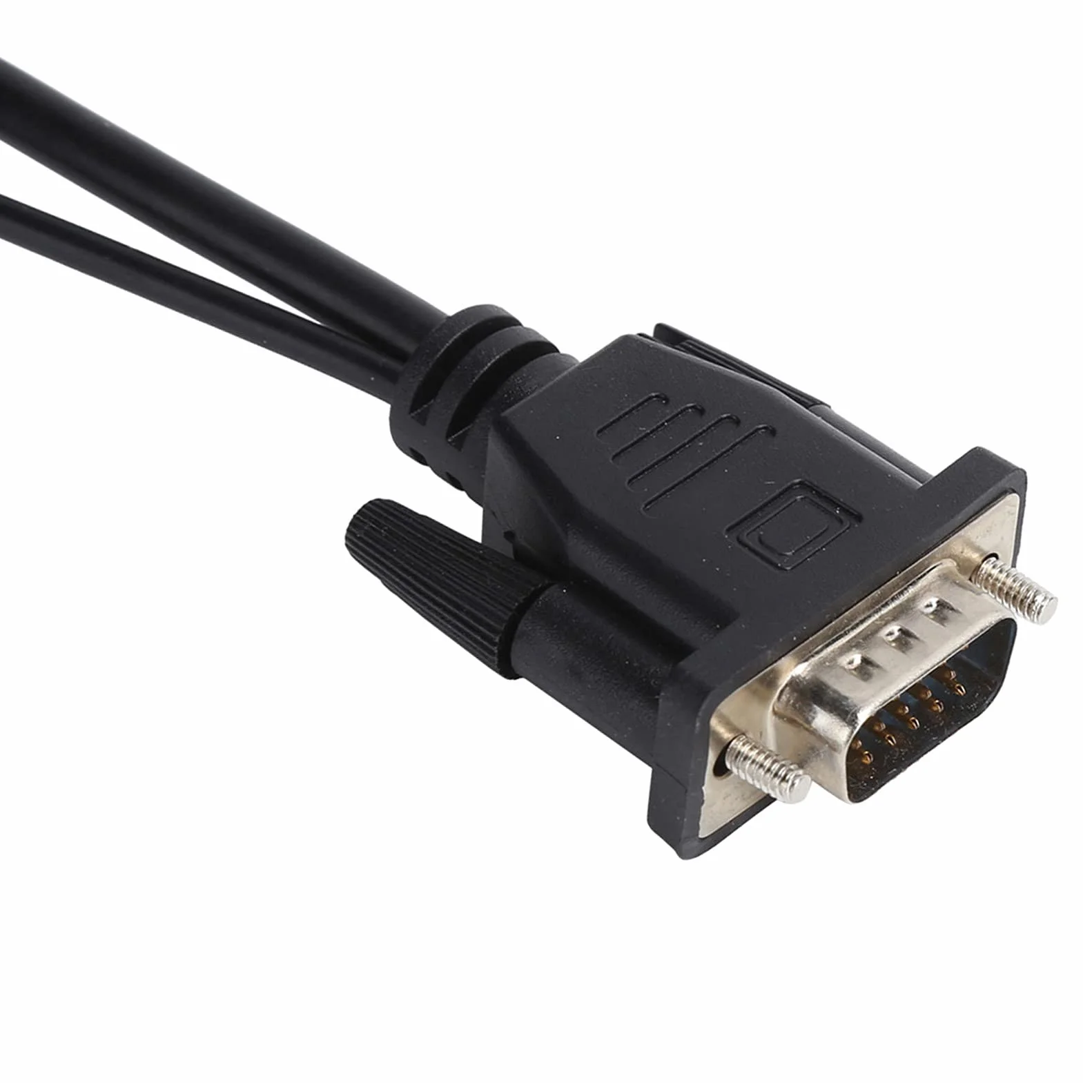 Kabel VGA na HDMI, Przejściówka z Dźwiękiem do Podłączenia Starego Komputera, Laptopa do Nowego Monitora, Wyświetlacza, Telewizora HD (Czarny)