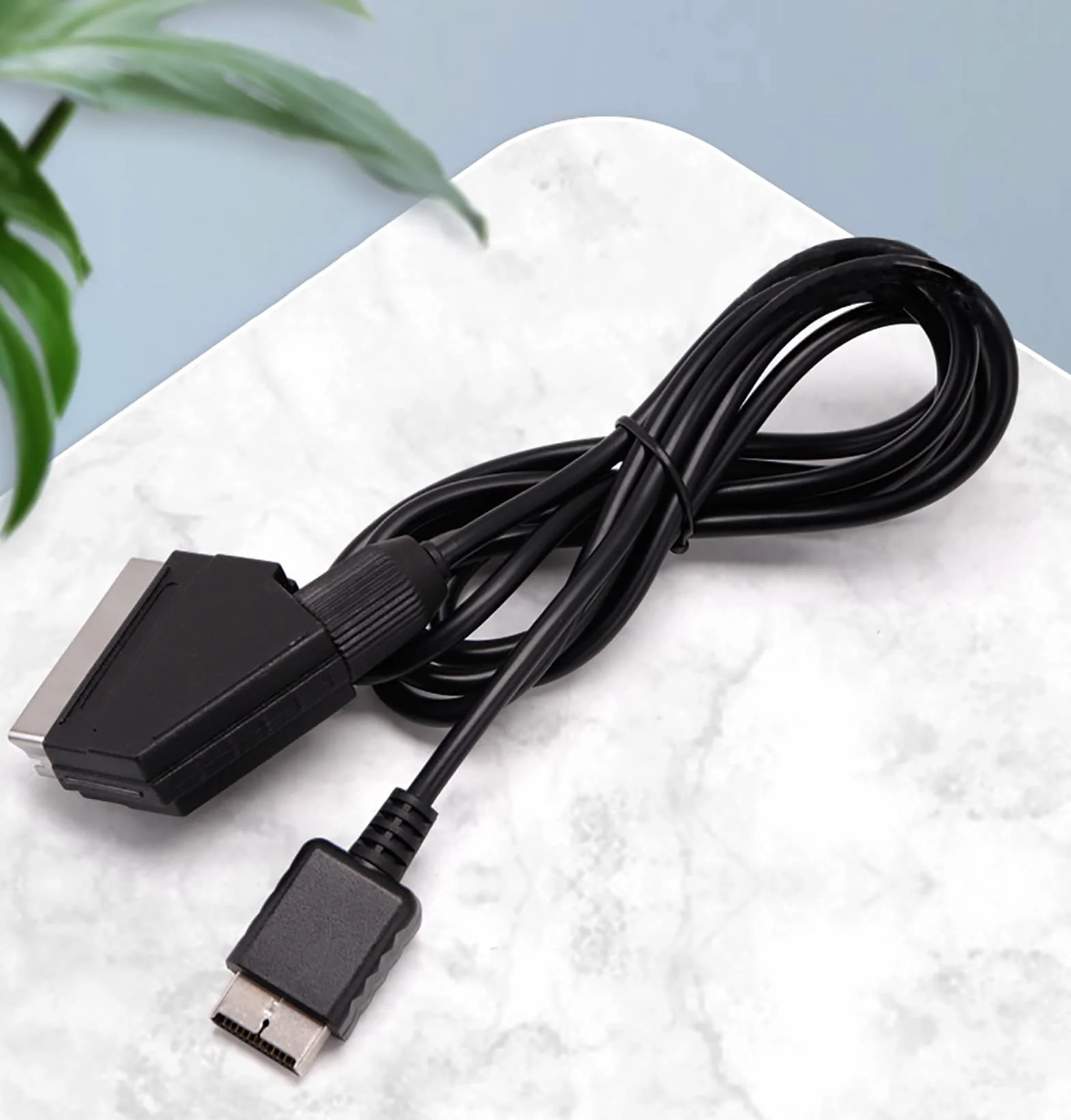 WANGCL 1.8m RGB Scart Cable Adapter do PS3 PS2 PAL