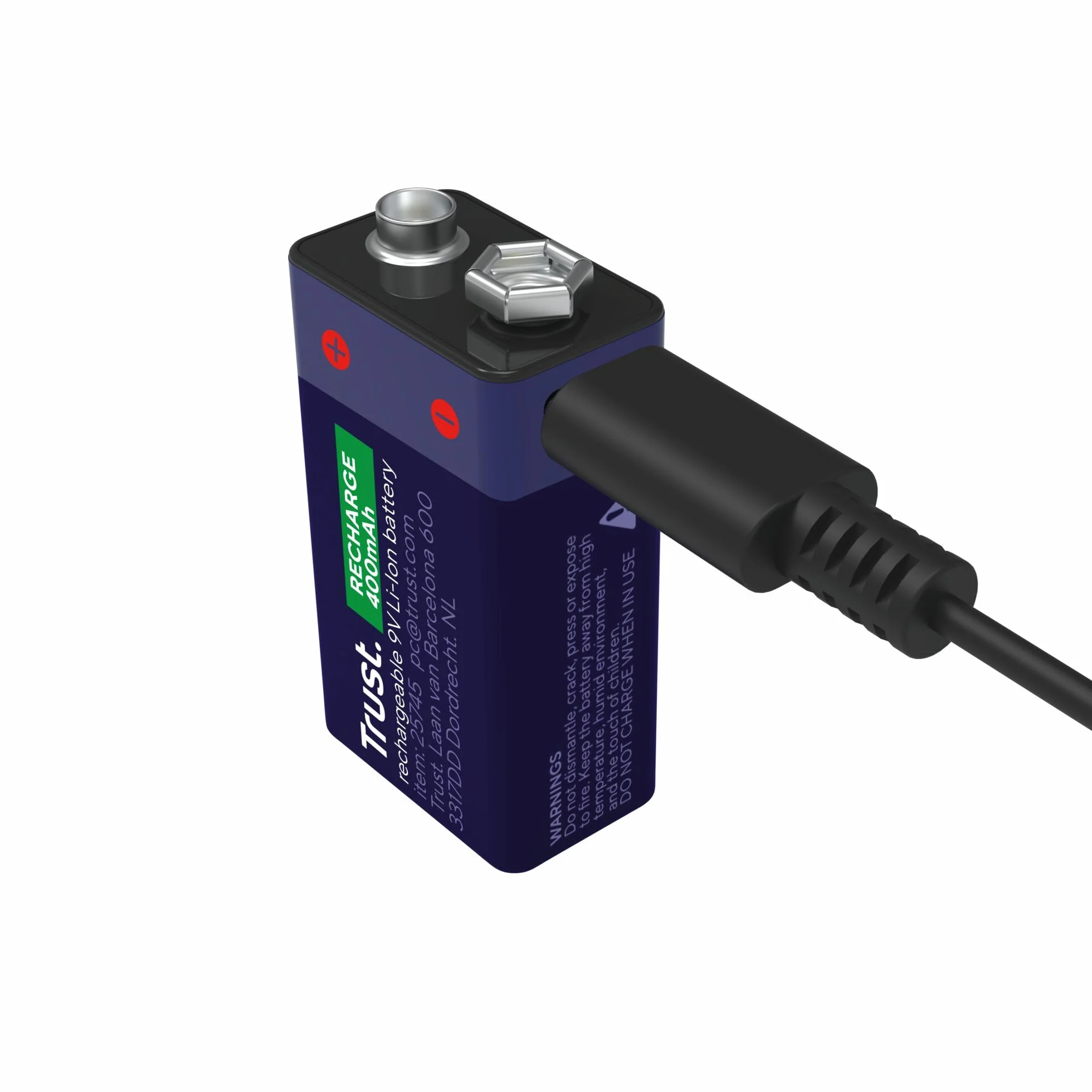 Trust bateria 9 V USB-C 4,44 Wh do czujnika dymu